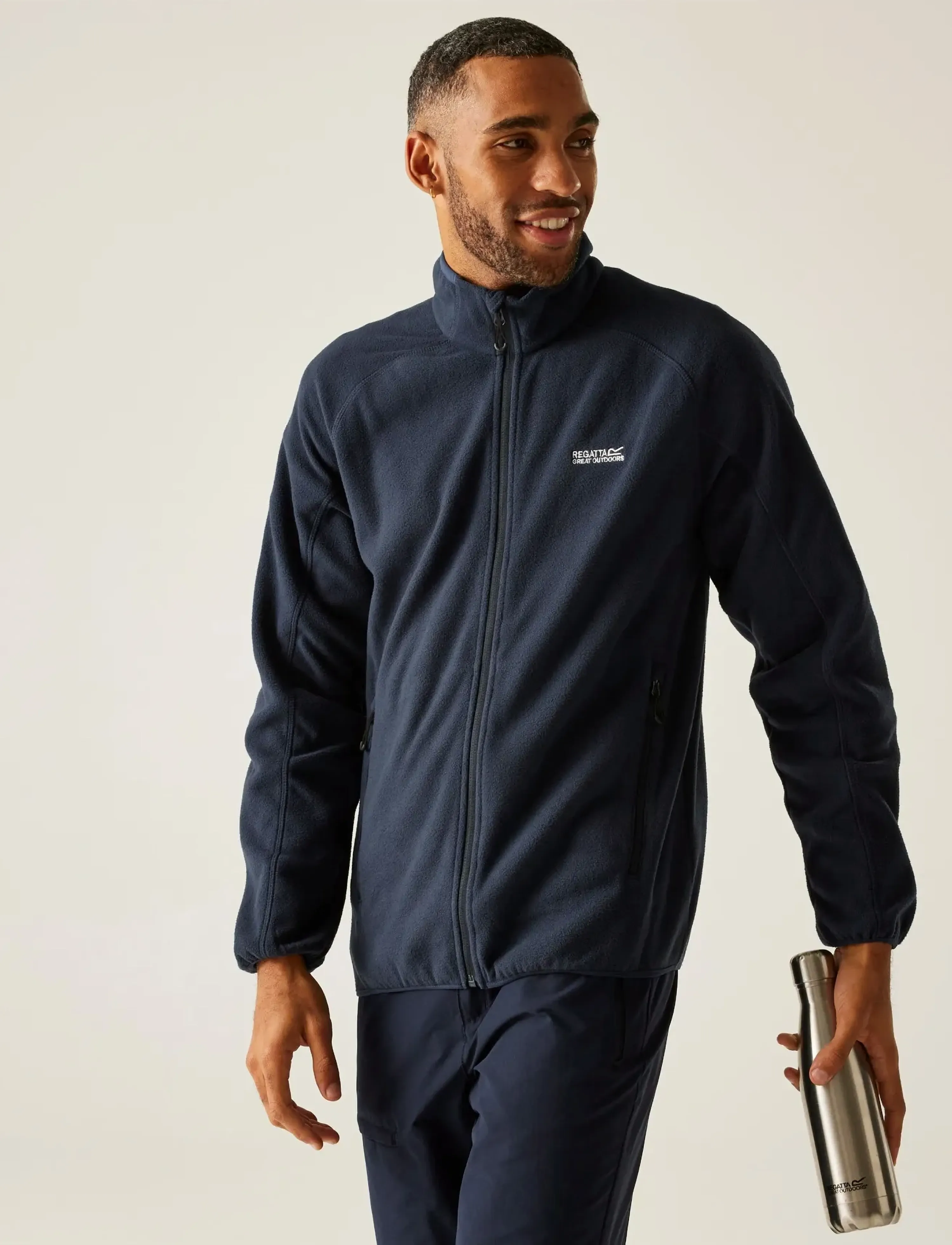 Regatta - Hadfield - fleece & mellanlager - navy - 5