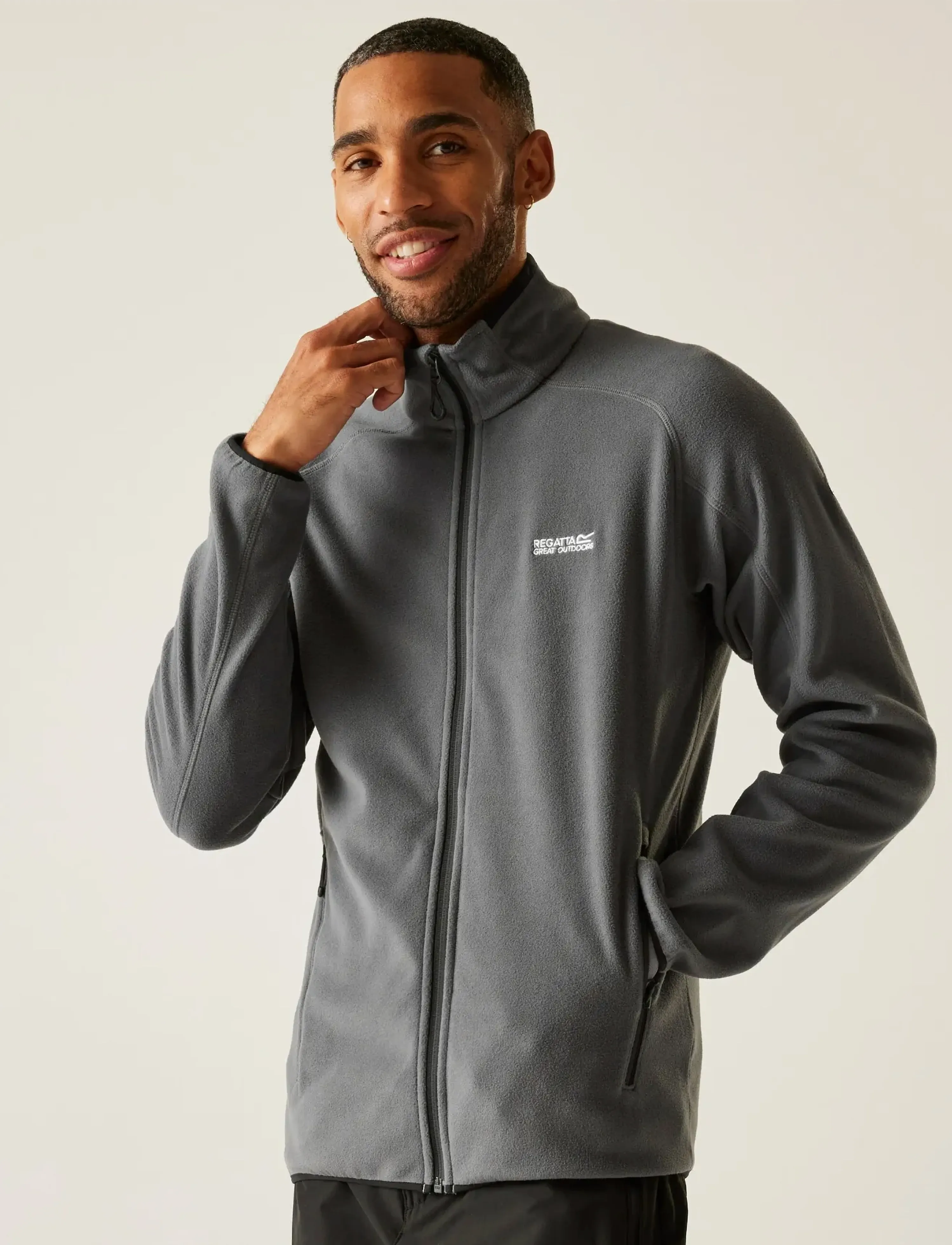 Regatta Hadfield, XL, Grey, Sport Fleeces & Midlayers > Sport Fleeces, Herre