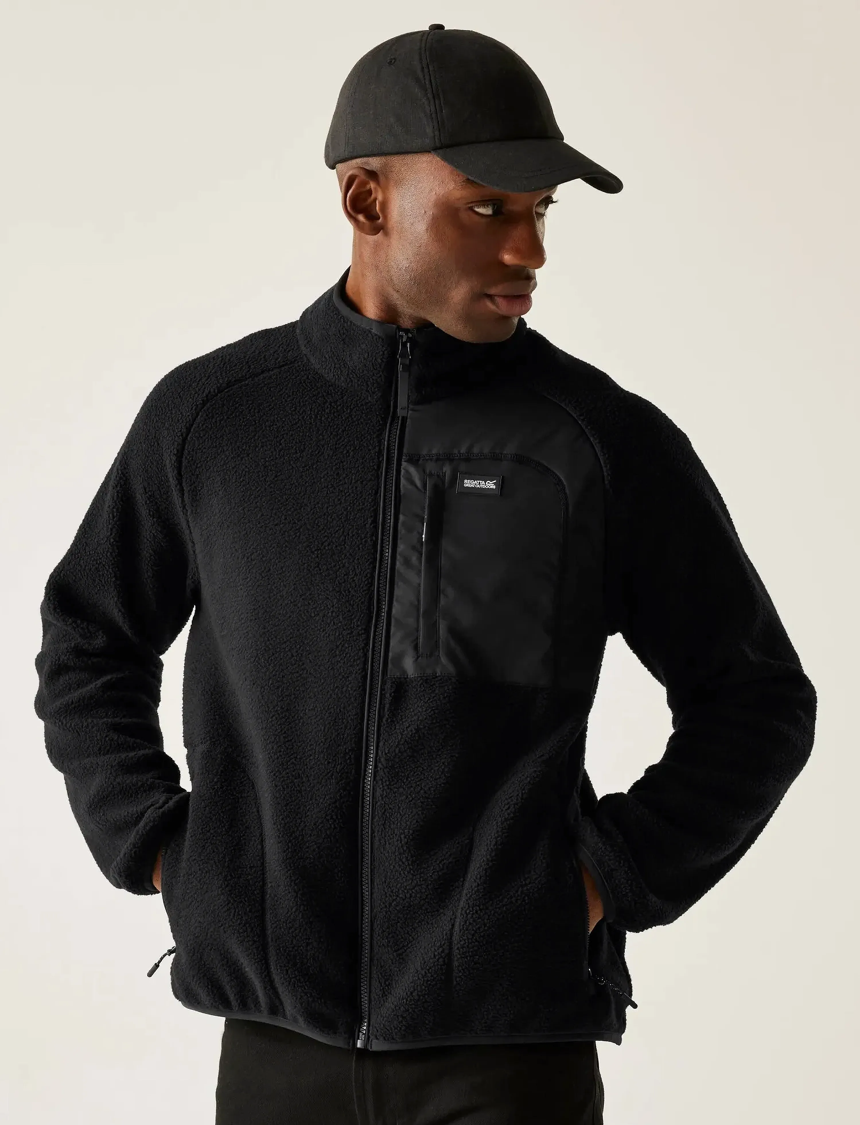 Regatta Frankie Borg, XXL, Black, Sport Fleeces & Midlayers > Sport Fleeces, Herre