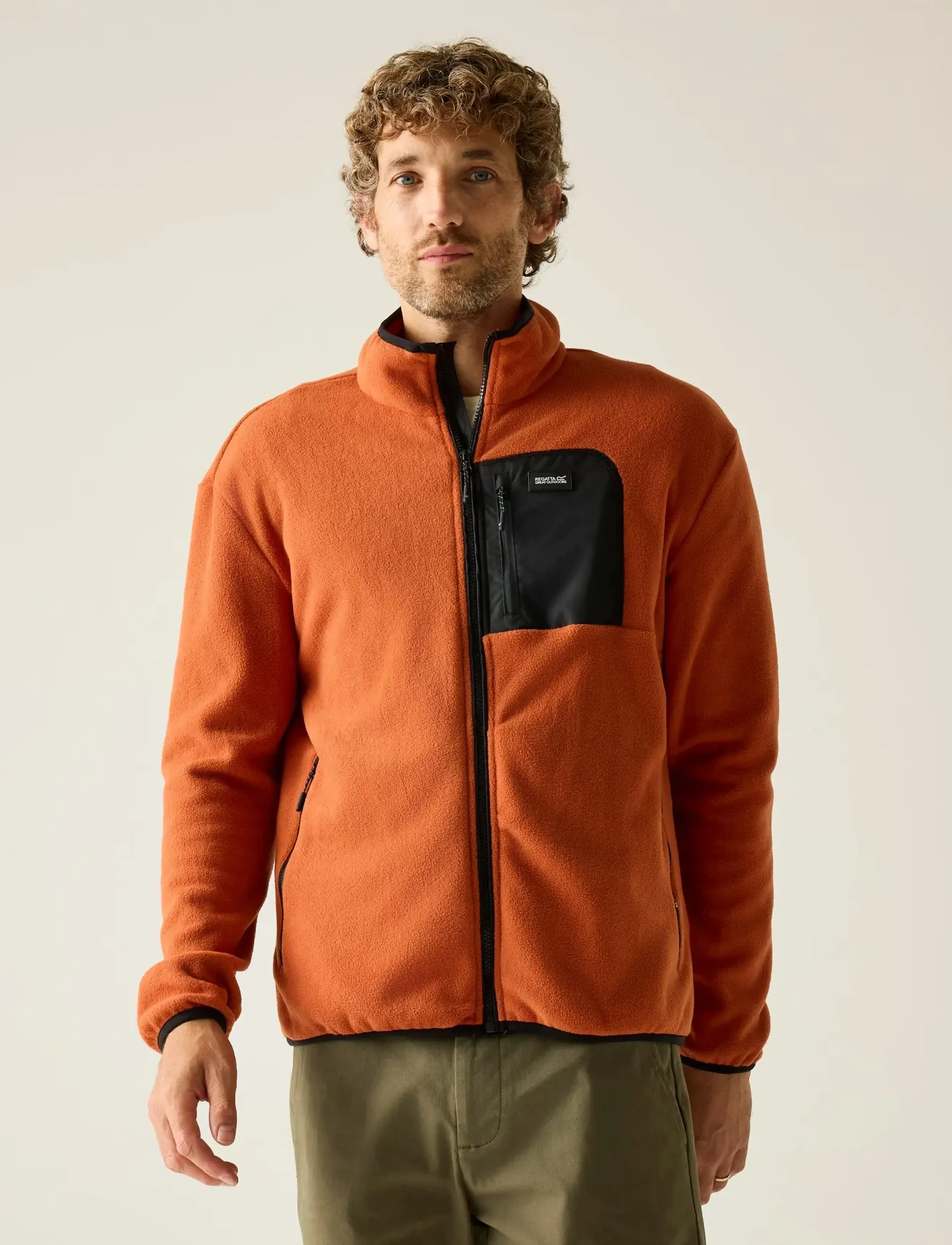 Regatta Frankie F/Z Fleece - Teddypuserot - BRICK/BLACK / orange