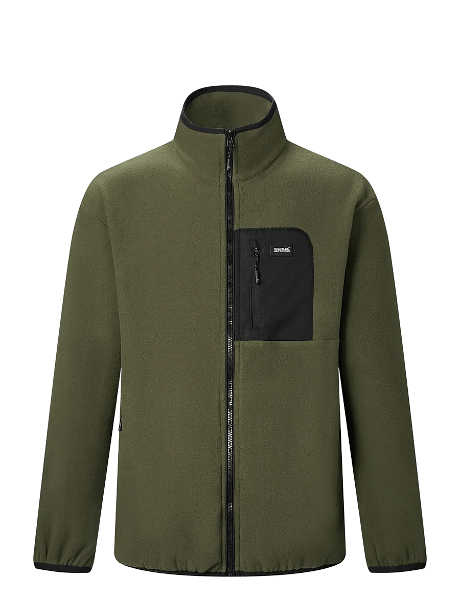 Regatta - Frankie F/Z Fle / Frankie F/Z Fle - fleece & midlayer - dark khaki/black - 3