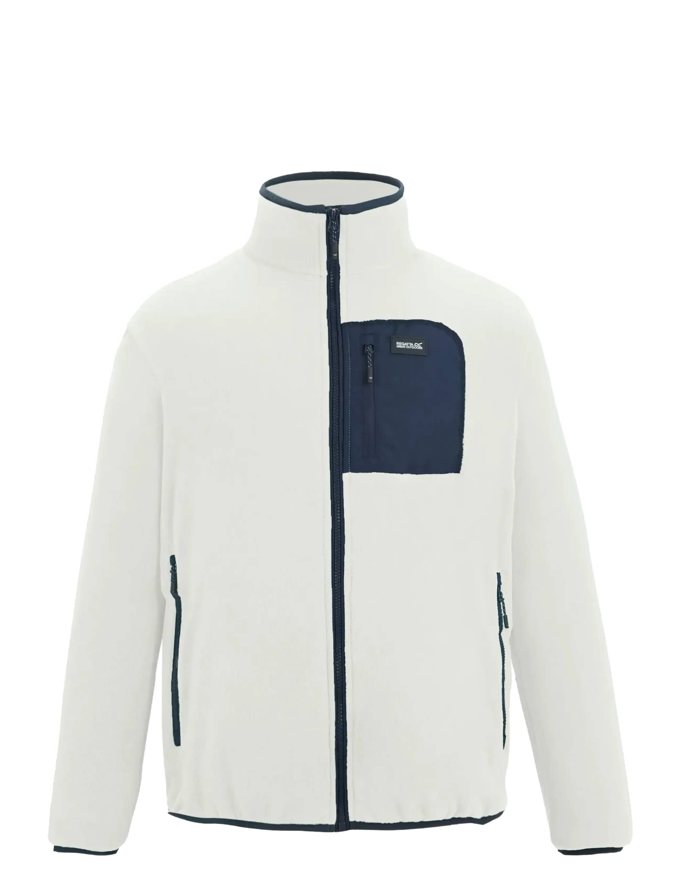 Regatta Frankie F/Z Fleece - Outdoor - WHITESTONE/NAVY / white