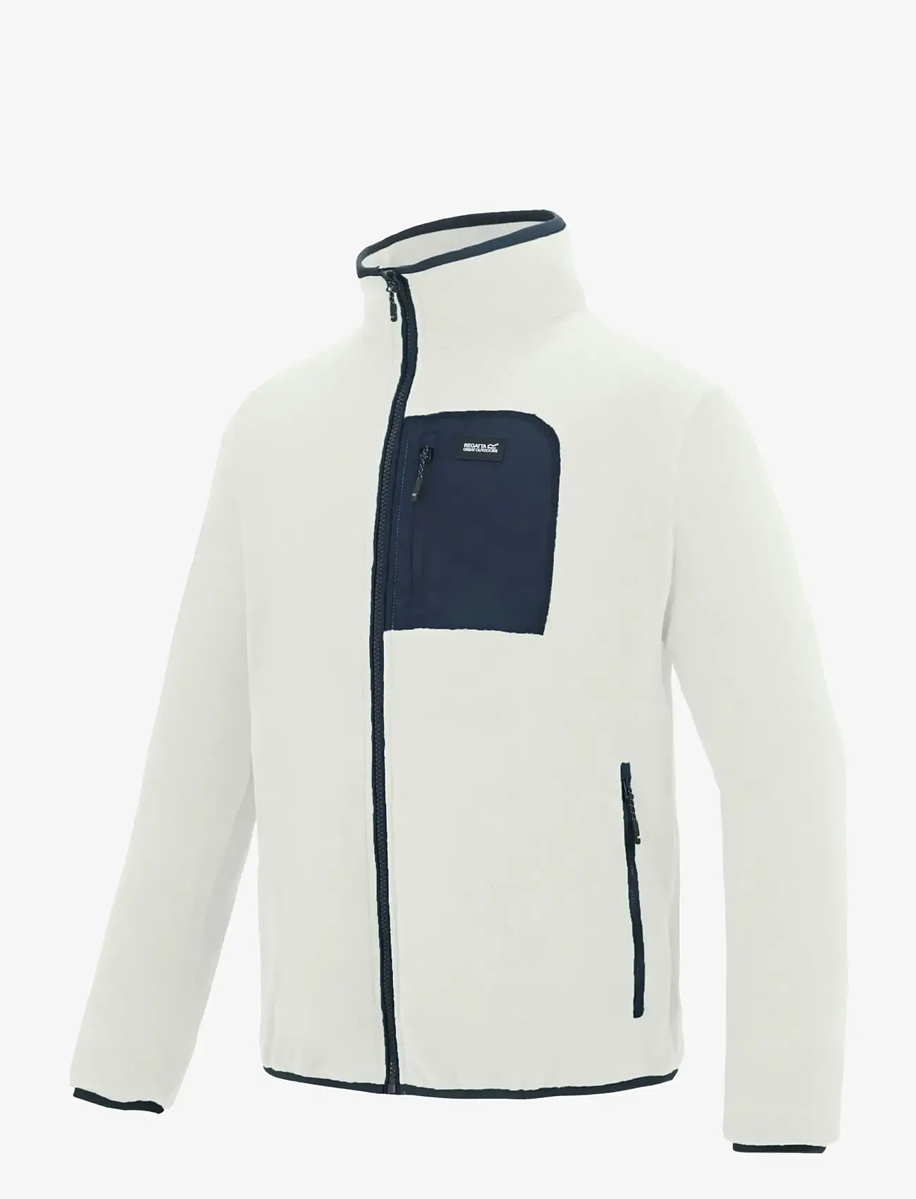 Regatta - Frankie F/Z Fleece - fleece og mellemlag - whitestone/navy - 3
