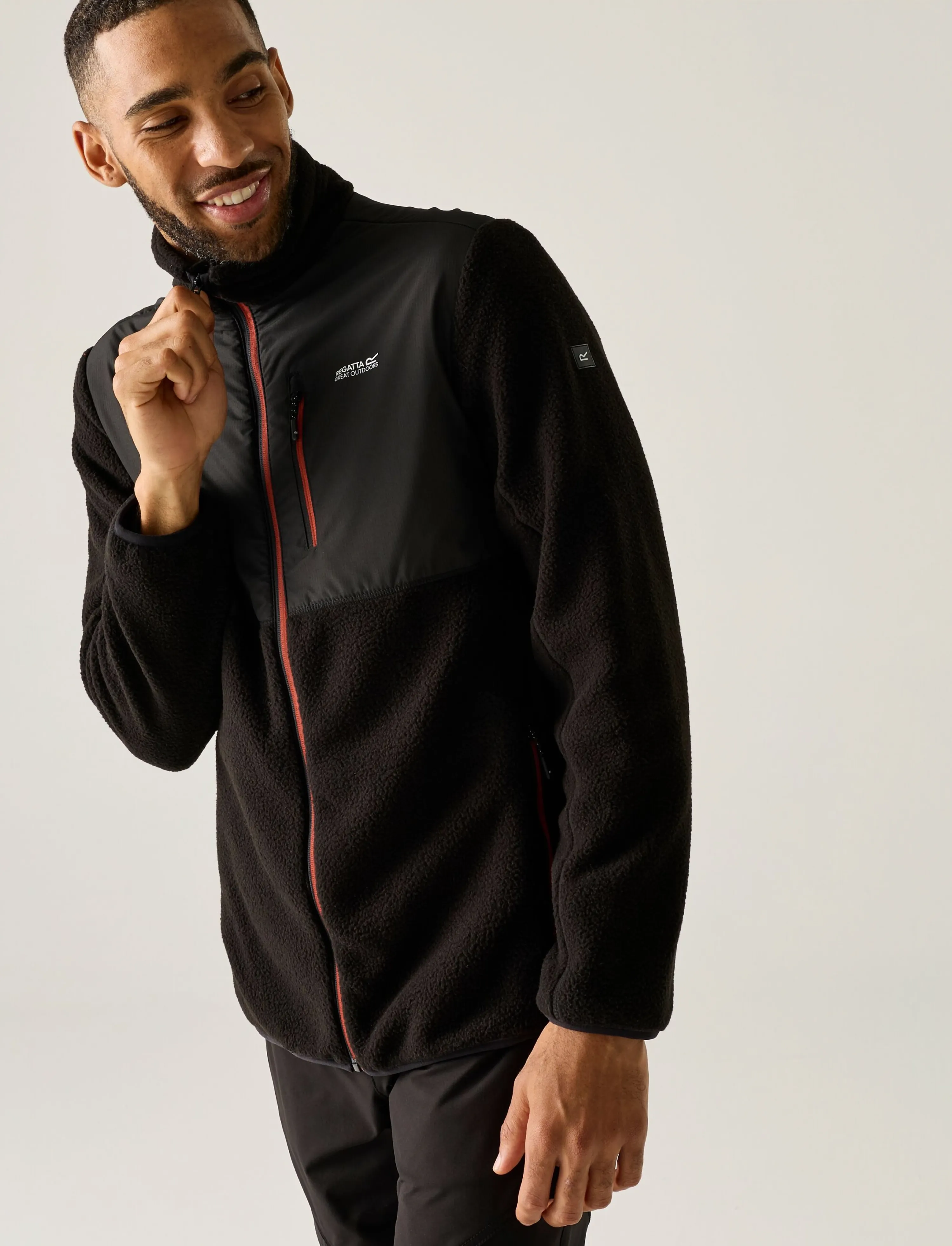 Regatta Morran Wr Fleece / Morran Wr Fleece, XXL, Black, Sport Fleeces & Midlayers > Sport Fleeces, Herre