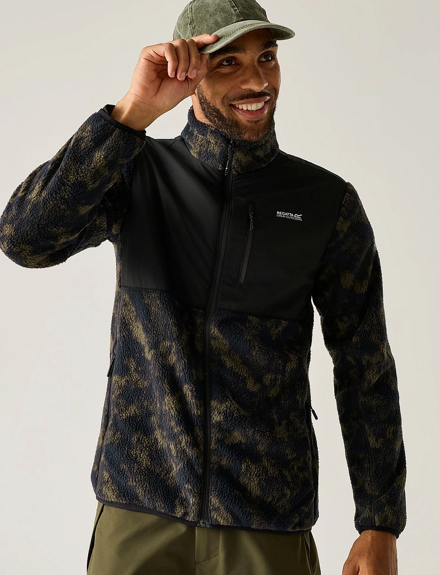 Regatta - Morran WR fleece / Morran WR fleece - textured print/black - 0