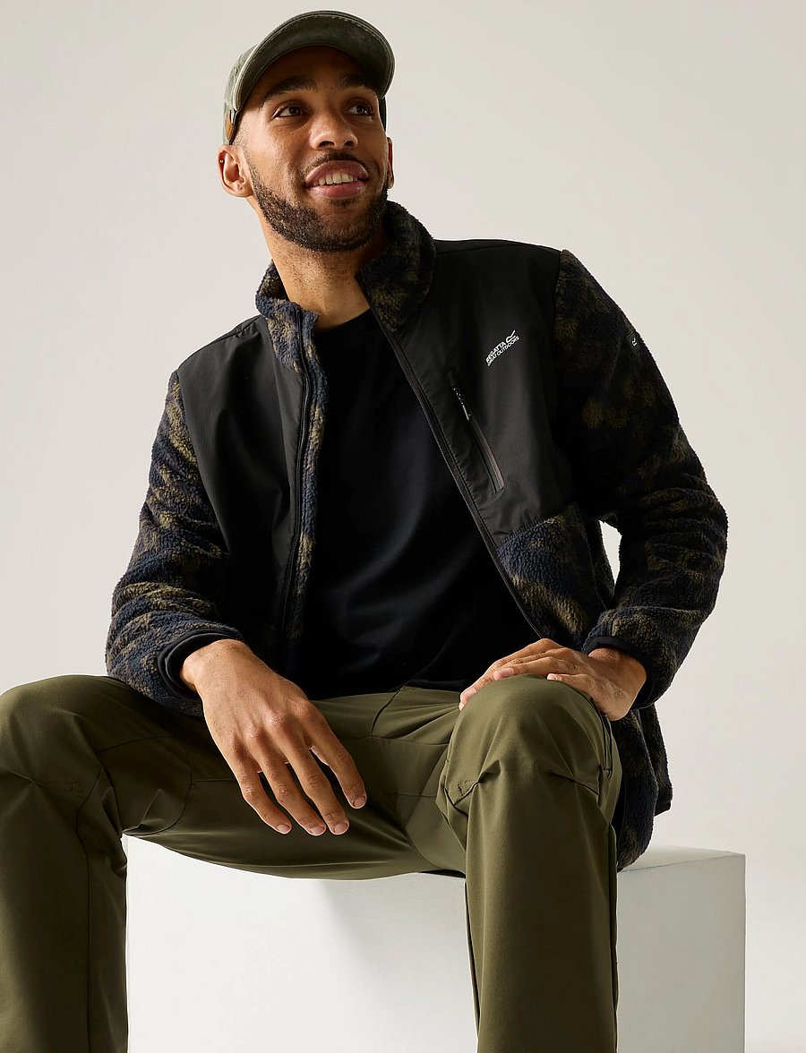 Regatta - Morran WR fleece / Morran WR fleece - textured print/black - 5