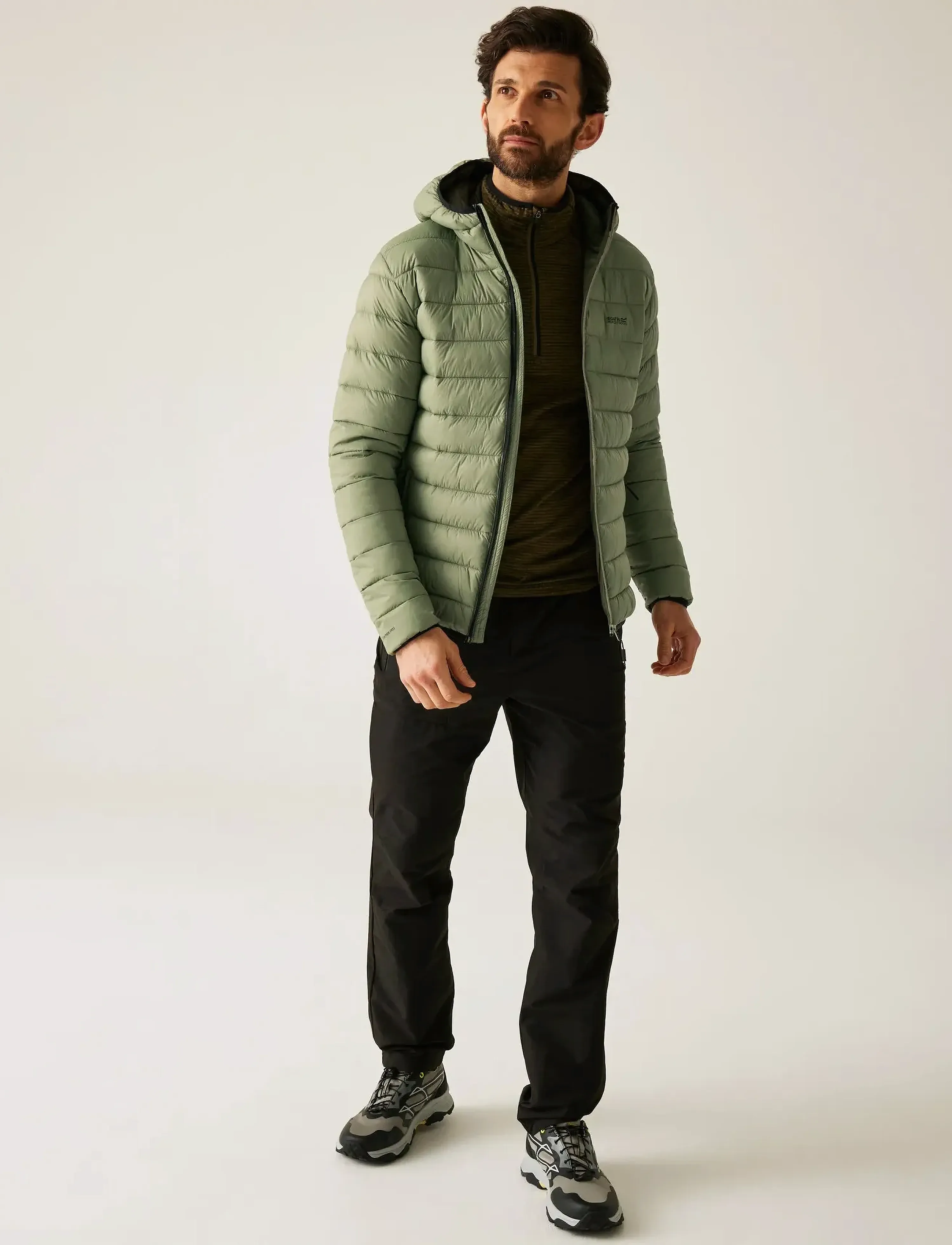 Regatta - Hooded Marizion - doudounes - oil green - 5
