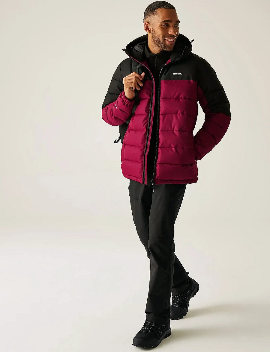 Regatta - Aldthorn - dunjakker - dark maroon/black - 4