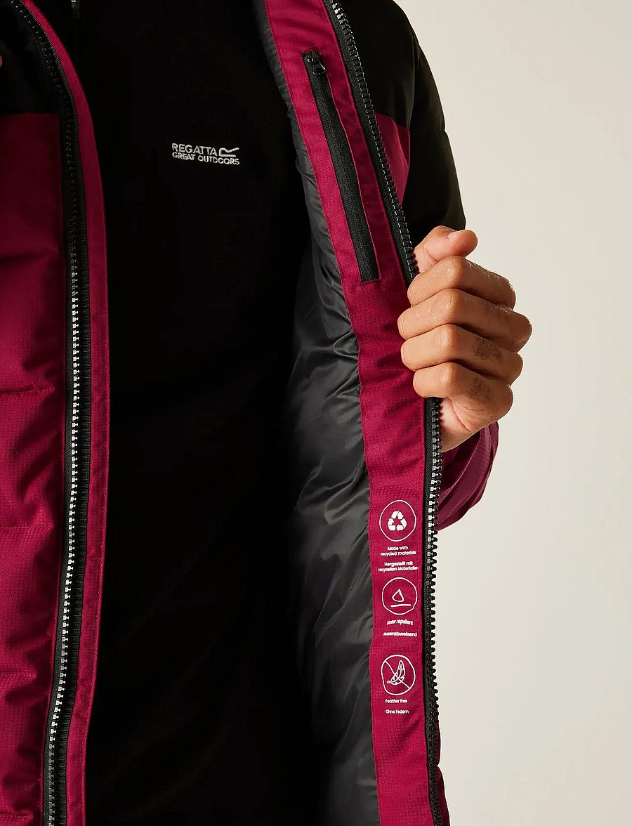 Regatta - Aldthorn - dunjakker - dark maroon/black - 5