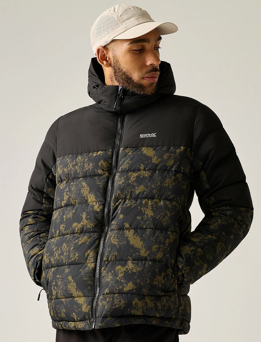 Regatta - Aldthorn - daunenjacken - textured print/black - 0