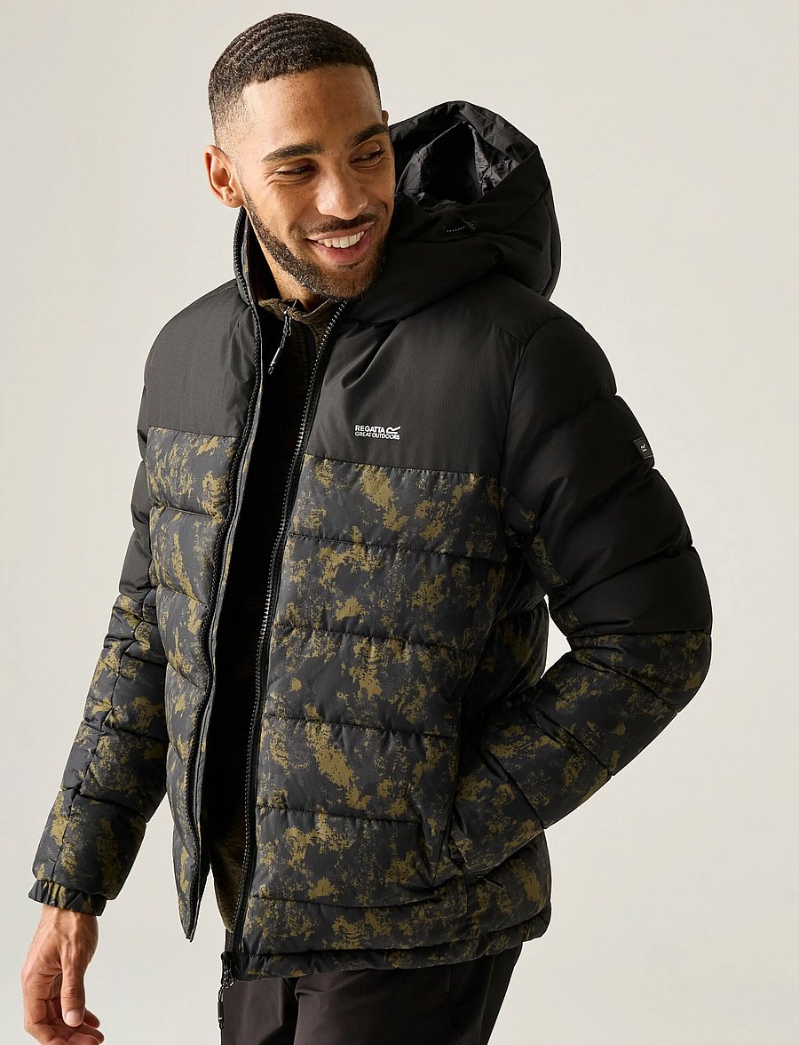 Regatta - Aldthorn - daunenjacken - textured print/black - 5