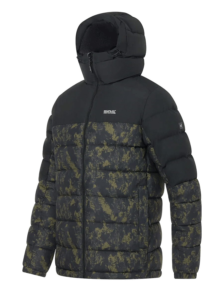 Regatta - Aldthorn - daunenjacken - textured print/black - 3
