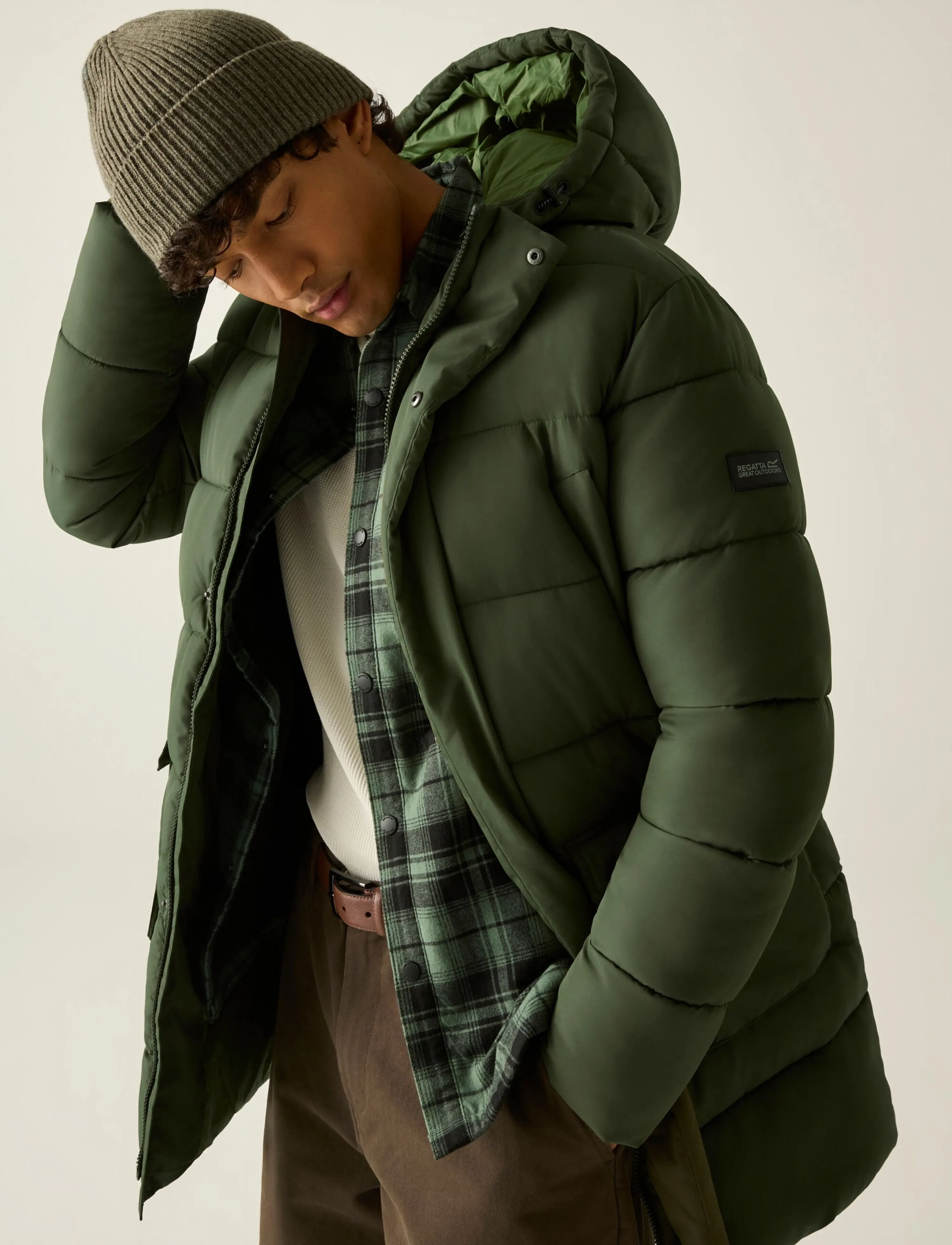 Regatta - Marek longline / Marek longline - dark khaki(nephrite green) - 0