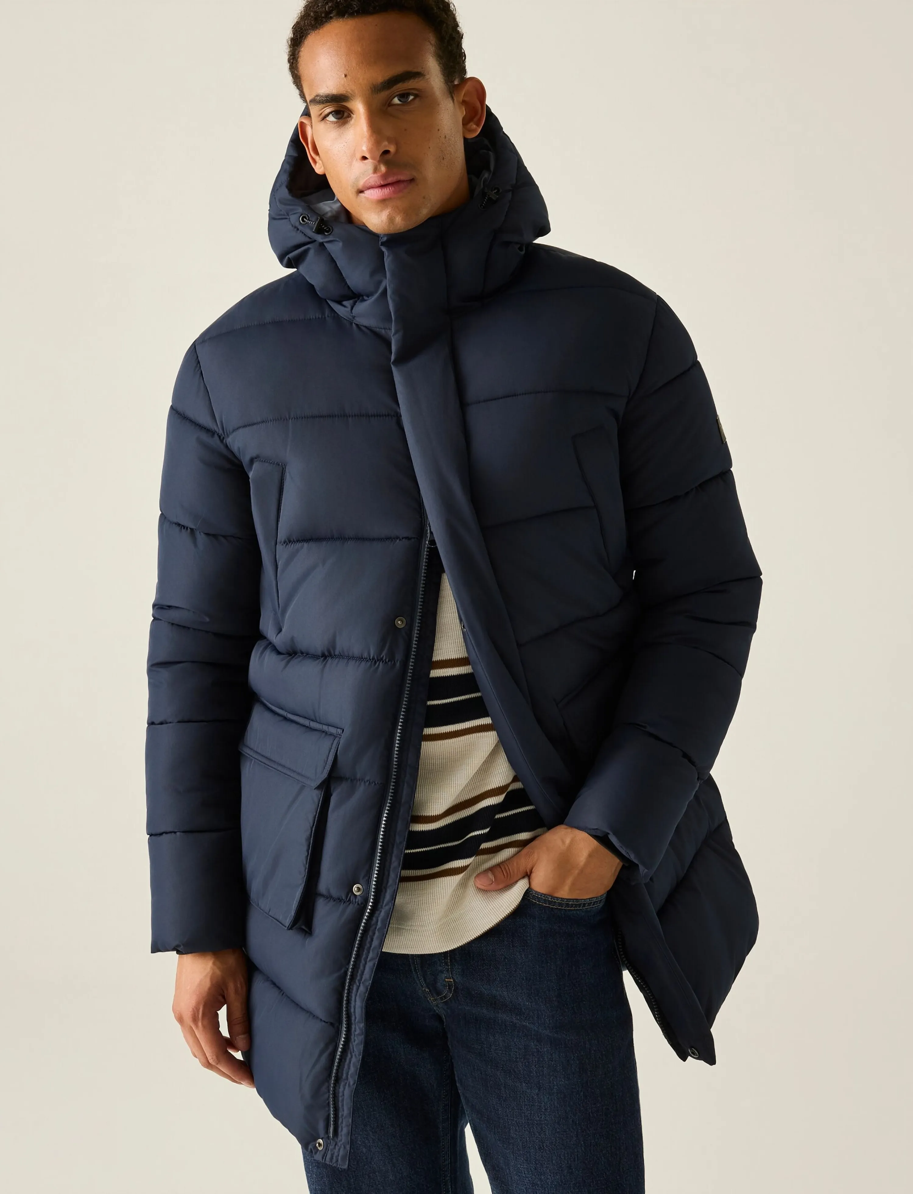 Regatta - Marek longline / Marek longline - navy(grey mirage) - 5