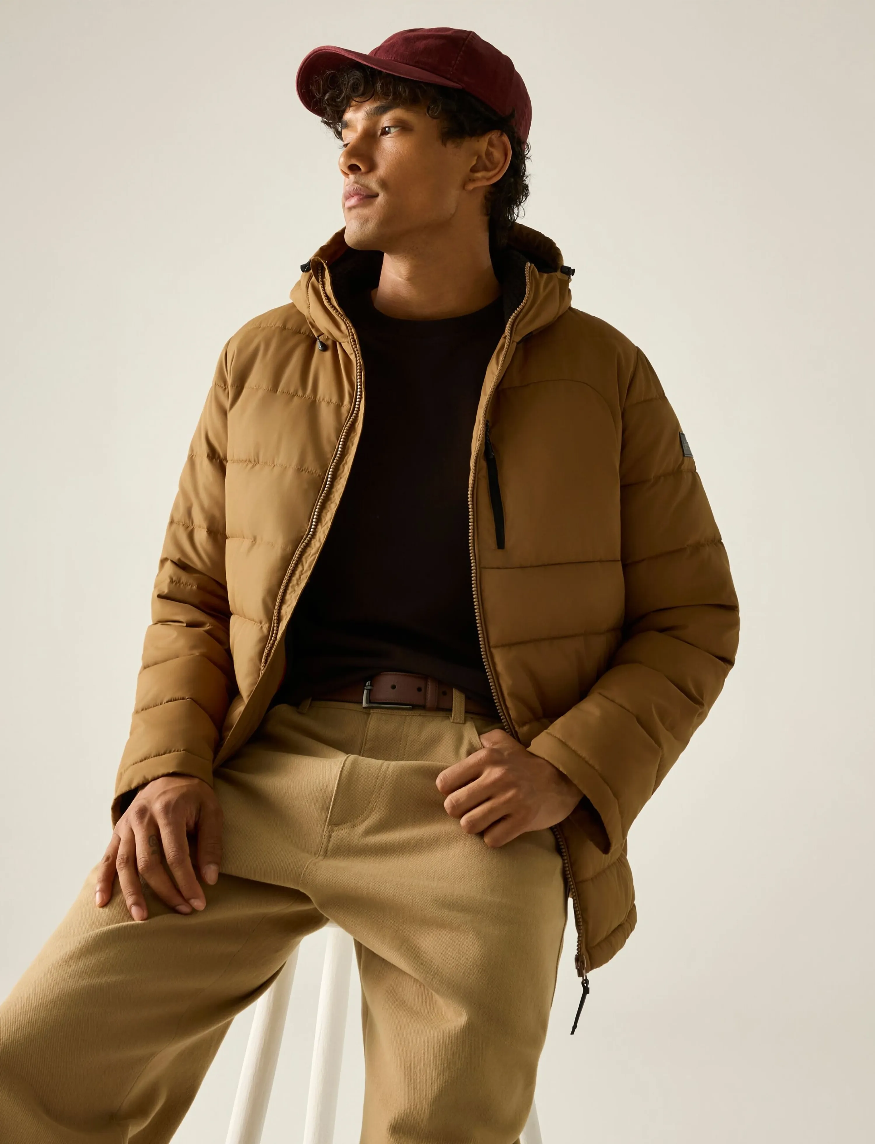 Regatta - Frankie Padded / Frankie Padded - sulejoped ja voodriga joped - rich tan(black) - 0