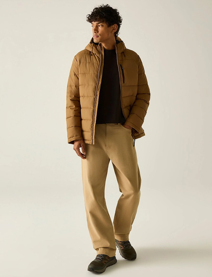 Regatta - Frankie Padded / Frankie Padded - sulejoped ja voodriga joped - rich tan(black) - 5