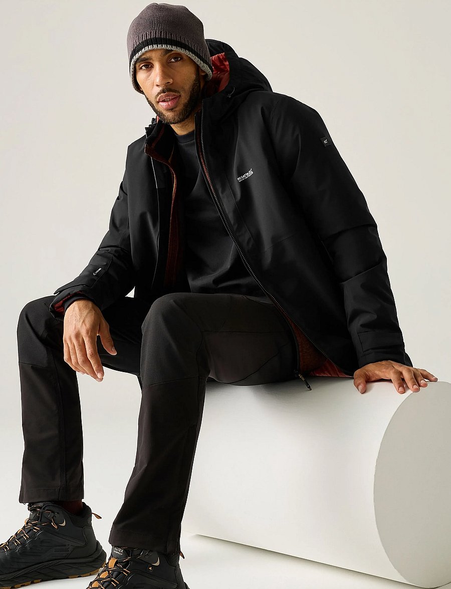 Regatta - Hoscar / Hoscar - outdoor jackets - black (burnt henna) - 5