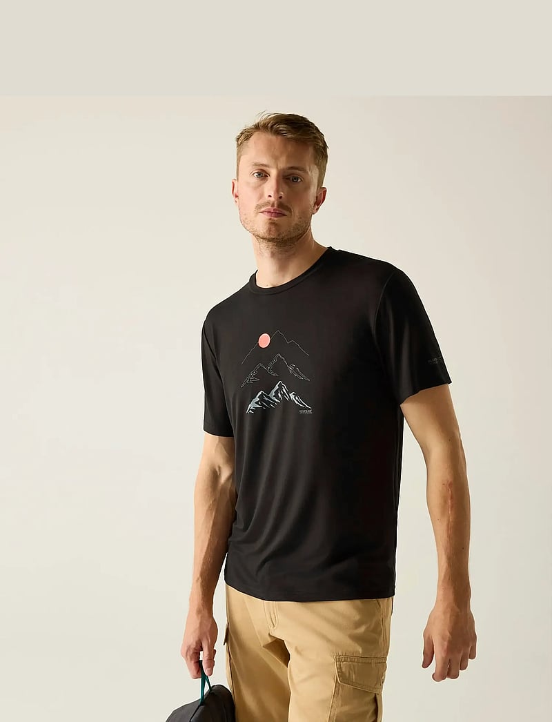 Regatta - Fingal Stretch - oberteile & t-shirts - black - 0