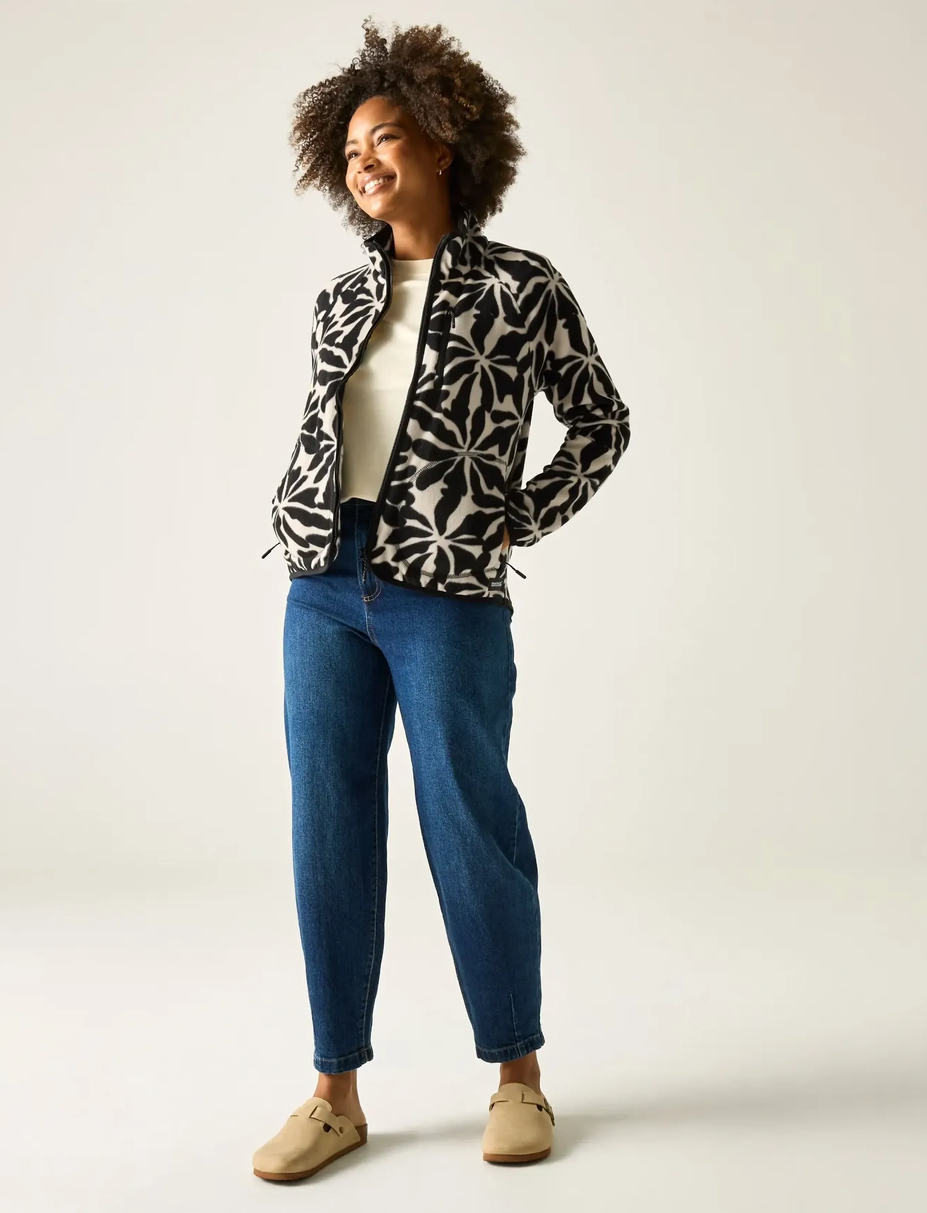 Regatta - Wms Frankie Full Zip - overdele - abstract floral - 5