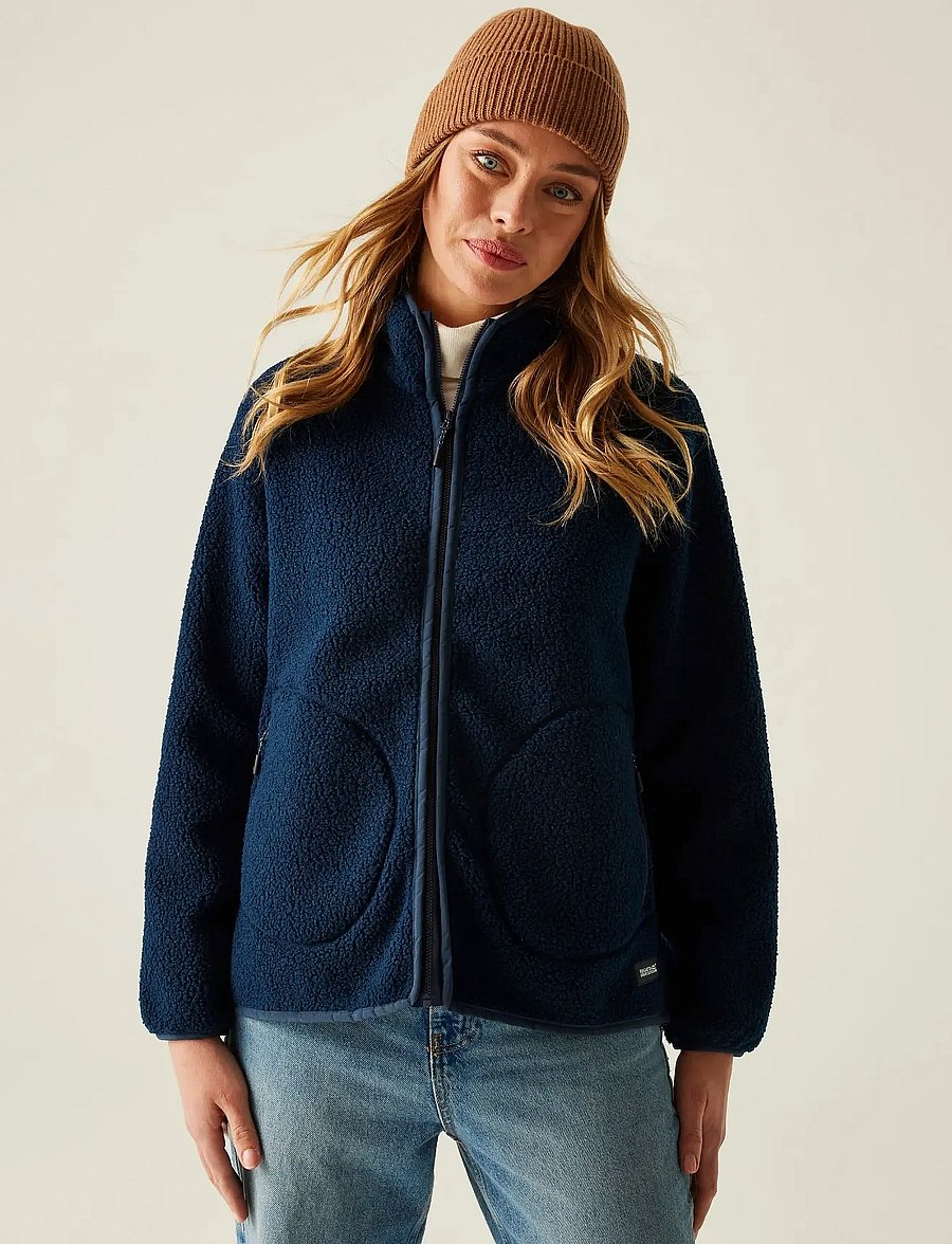 Regatta - Women's Frankie Borg Full Zip - hauts - navy - 0