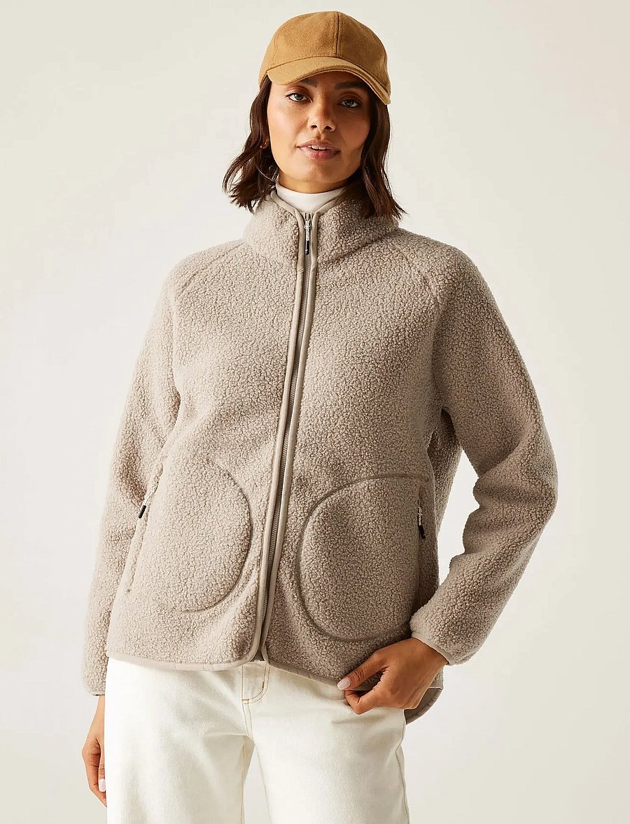Regatta - Women's Frankie Borg Full Zip - overdele - soft taupe - 0