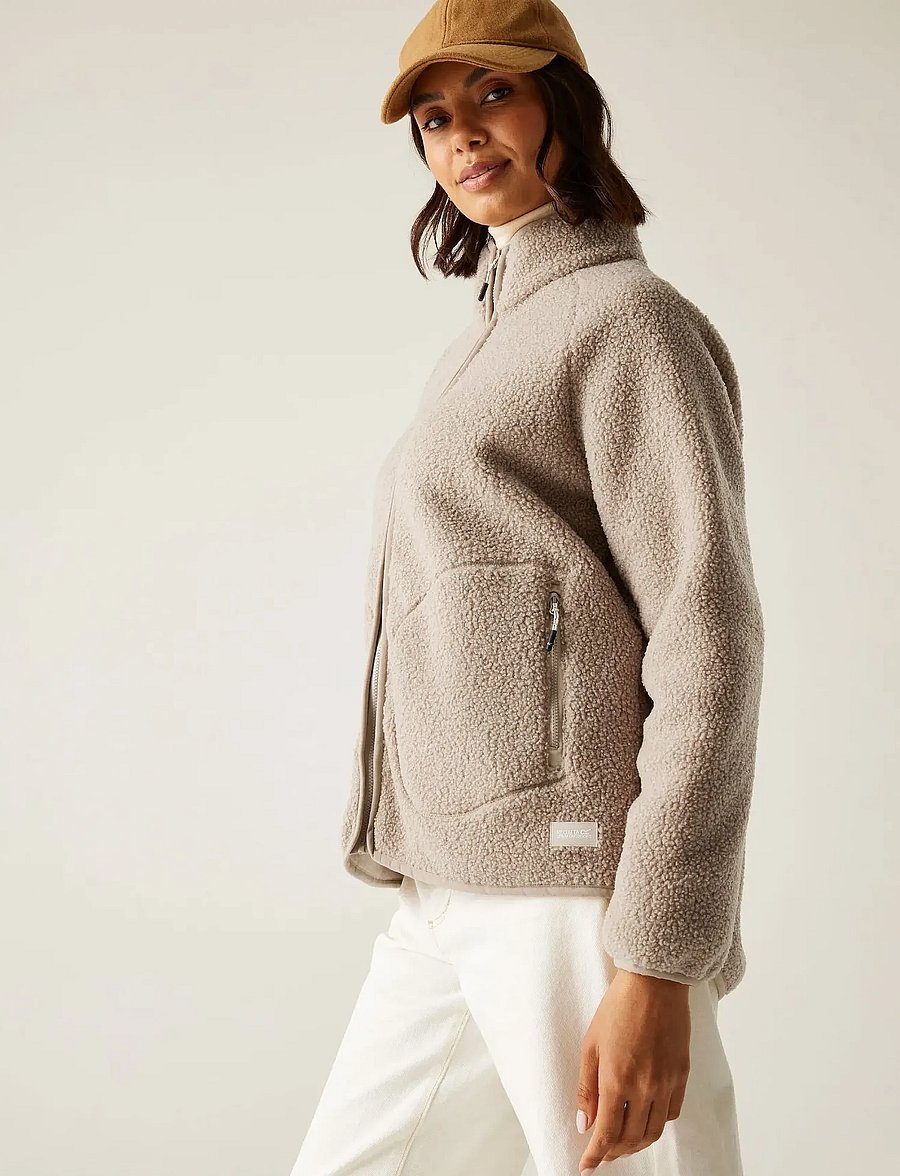 Regatta - Women's Frankie Borg Full Zip - overdele - soft taupe - 5