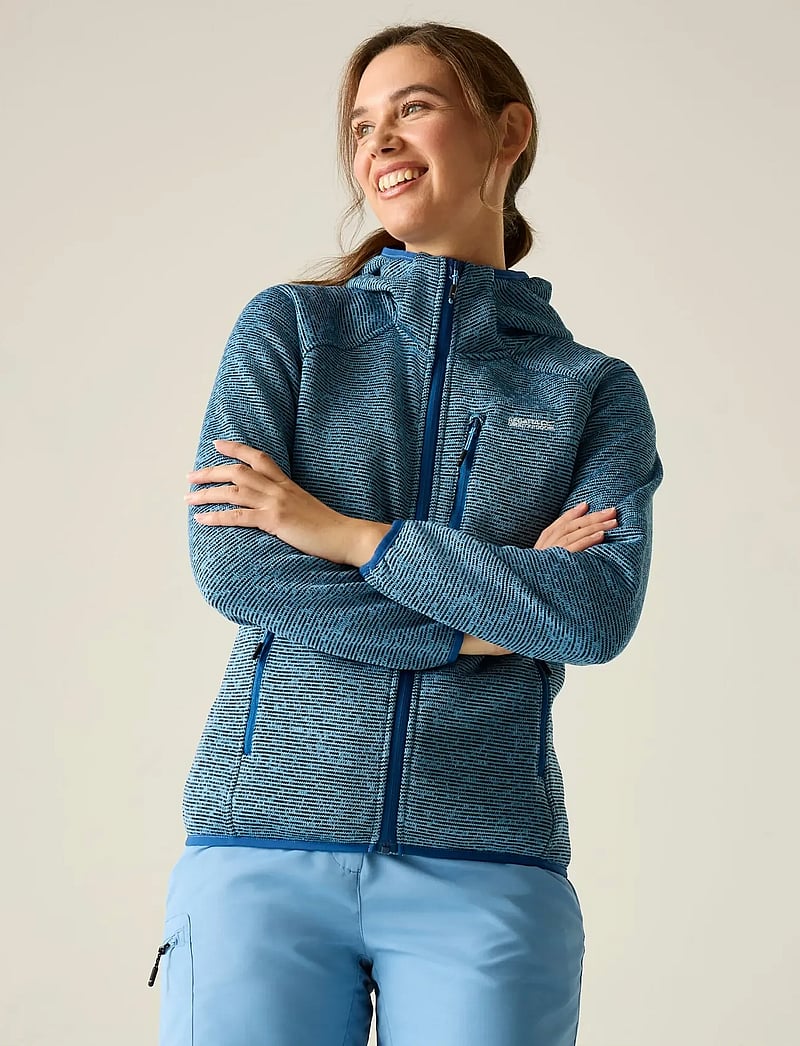 Regatta - Womens Hooded Newhill - oberteile - washed denim - 0