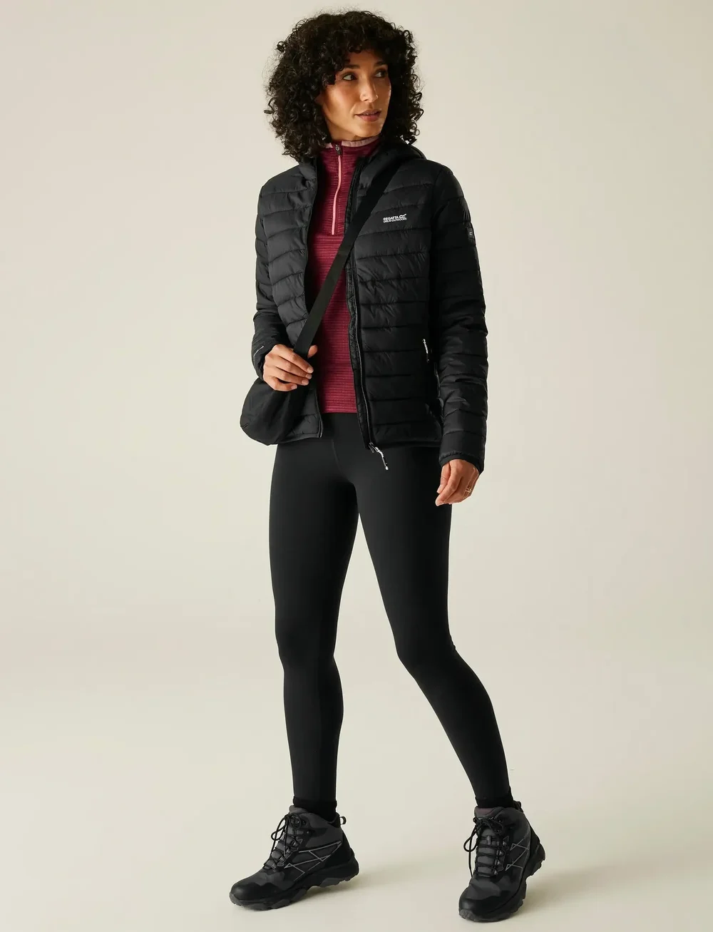 Regatta - Women's Hood Marizion - friluftsjackor - black - 4