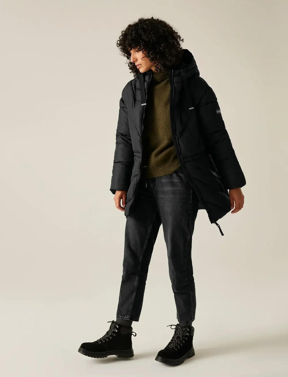 Regatta - Rusey - sulejoped ja voodriga joped - black - 5