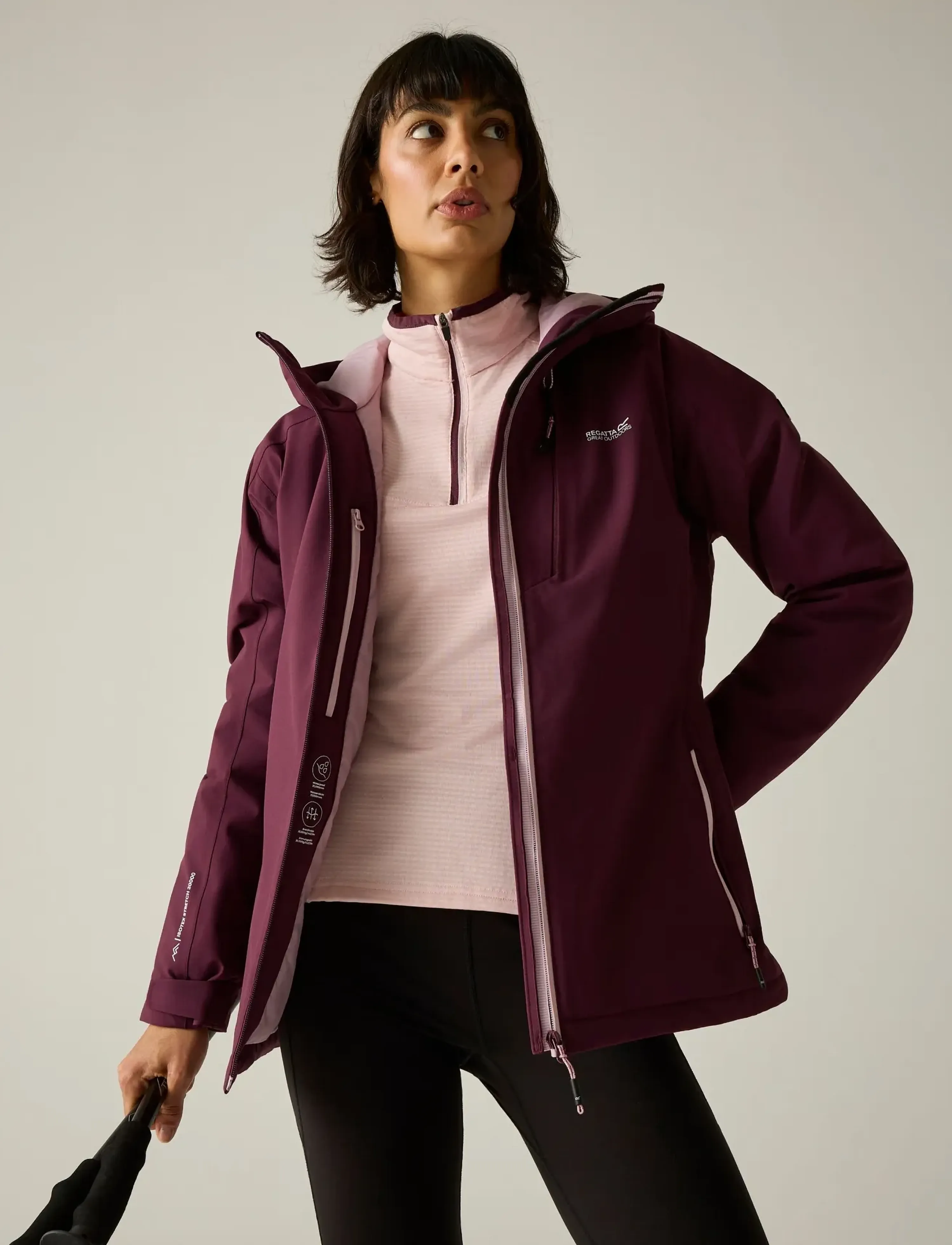 Regatta - WmsHghtnStrPdJk - outdoor jacken - fig - 909 - 0