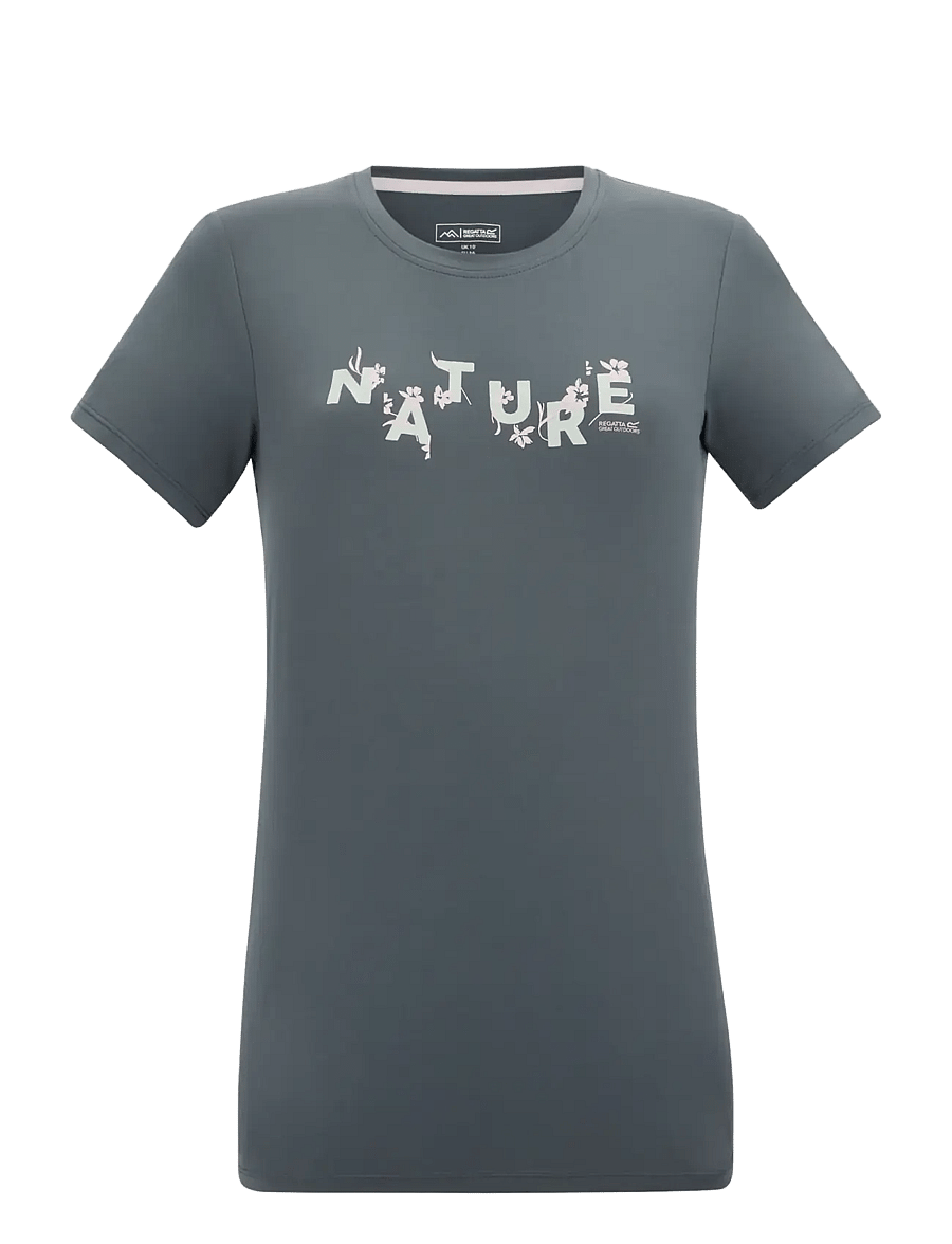 Regatta - Womens Fingal Stretch T-shirt - t-shirts - dark storm - 1