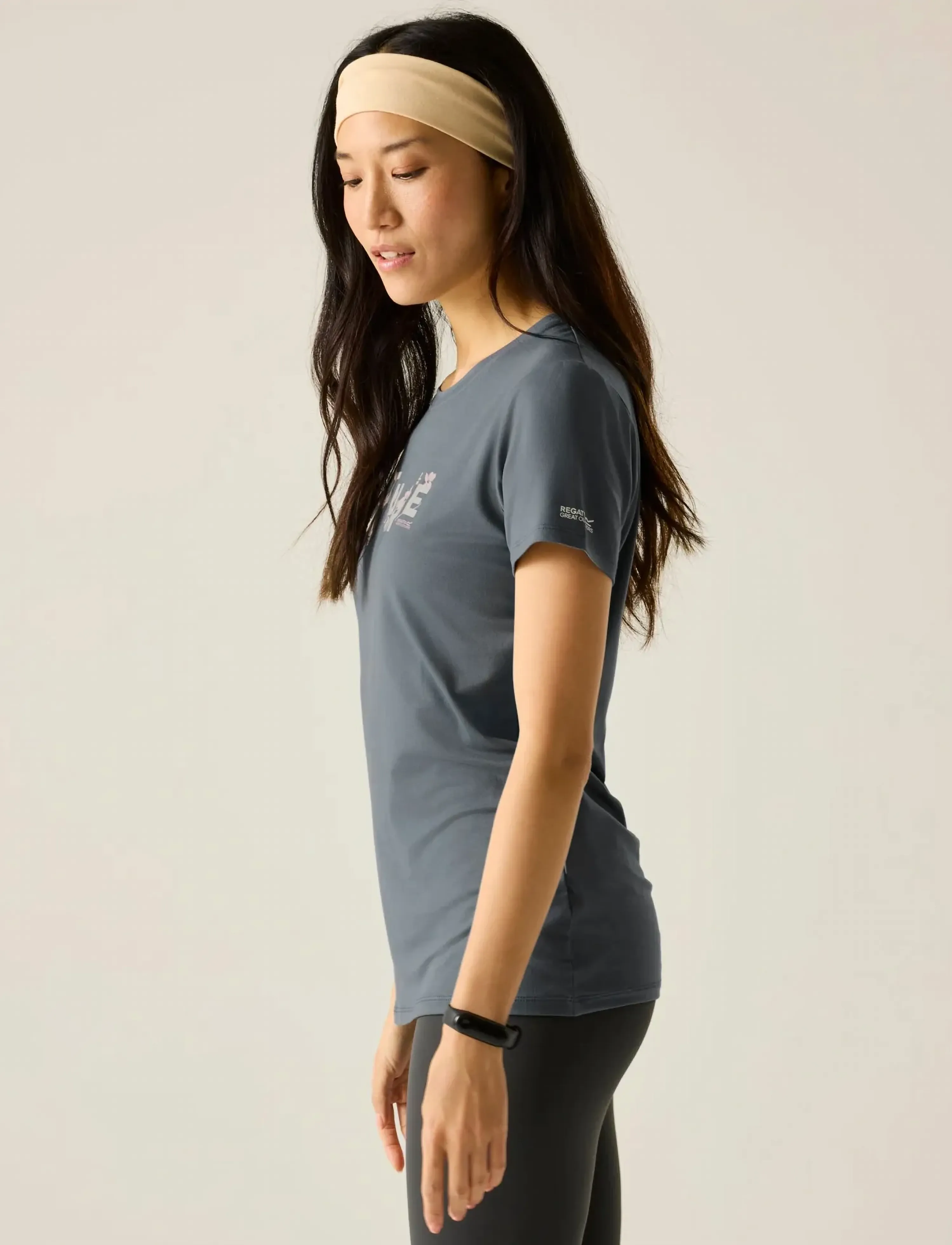 Regatta Womens Fingal Stretch T-Shirt, XS, Sports Oberteile & T-shirts, Grau - Sport Frauen