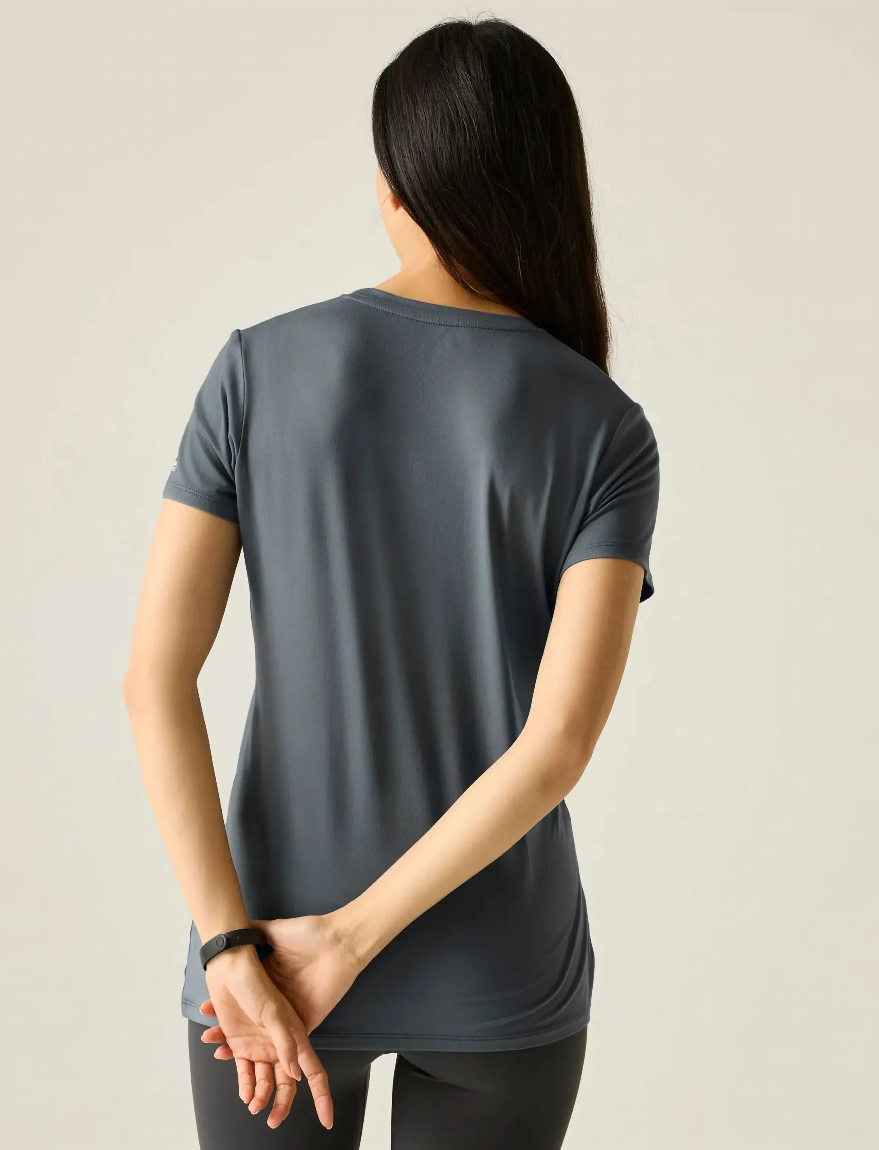 Regatta - Womens Fingal Stretch T-shirt - t-shirts - dark storm - 4