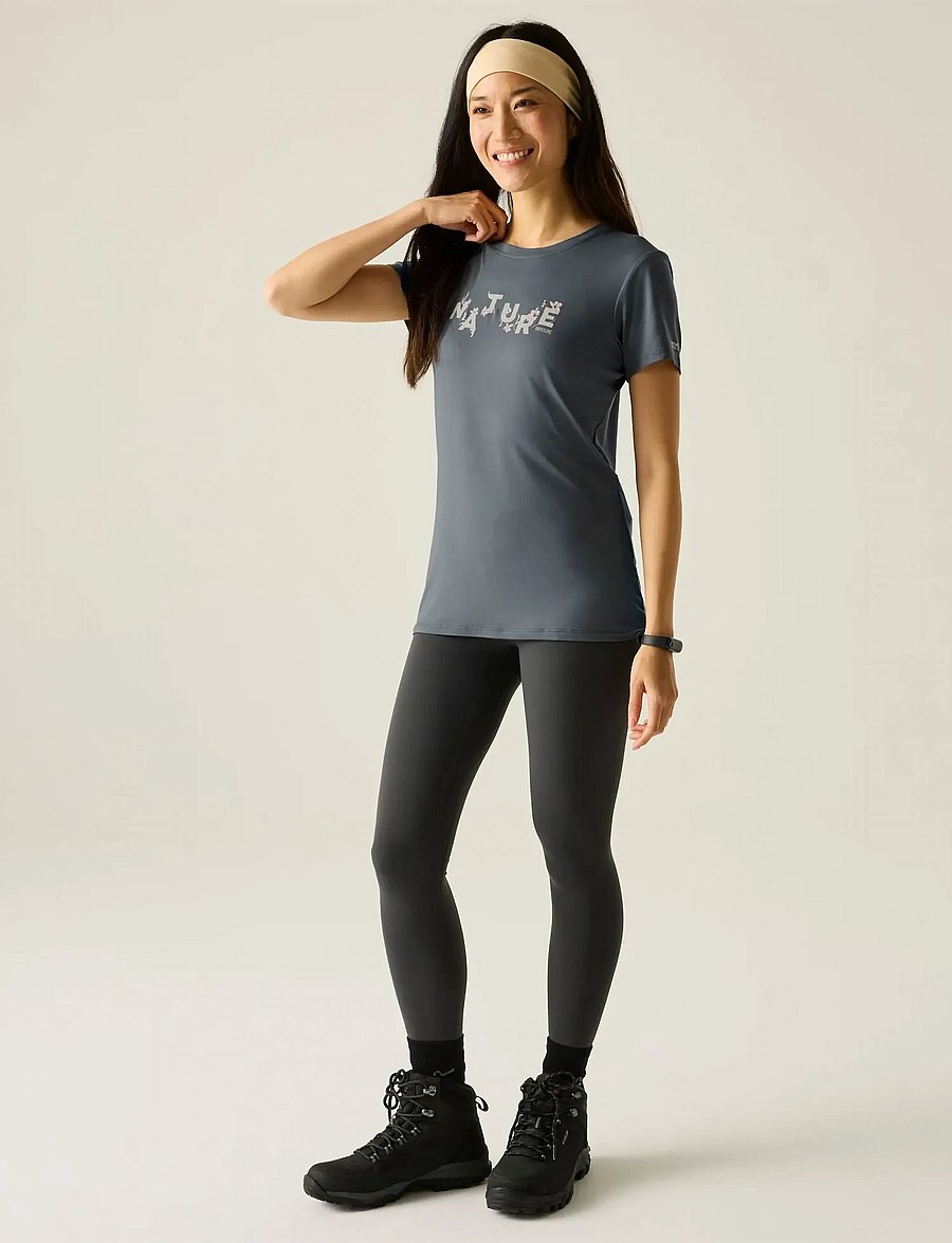 Regatta - Womens Fingal Stretch T-shirt - t-shirts - dark storm - 5