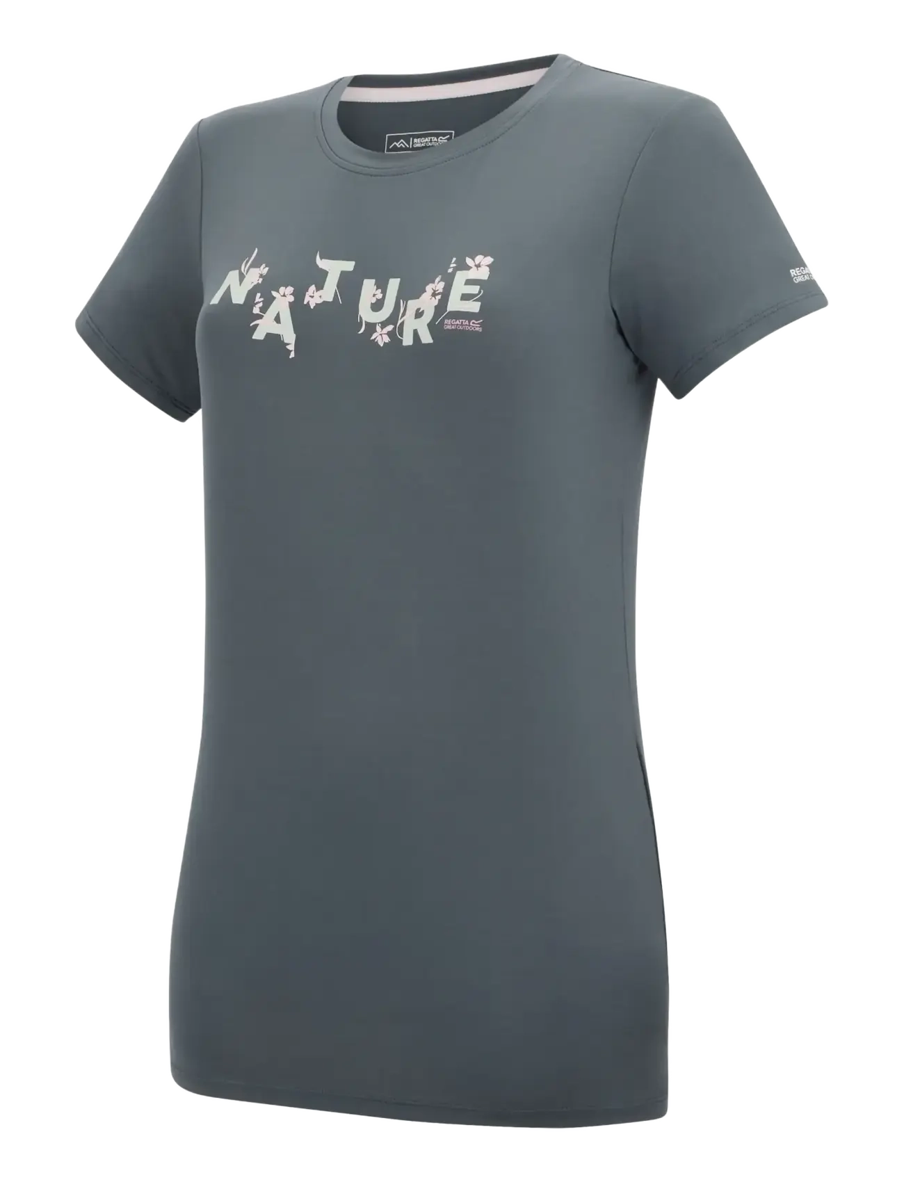 Regatta - Womens Fingal Stretch T-shirt - t-shirts - dark storm - 3