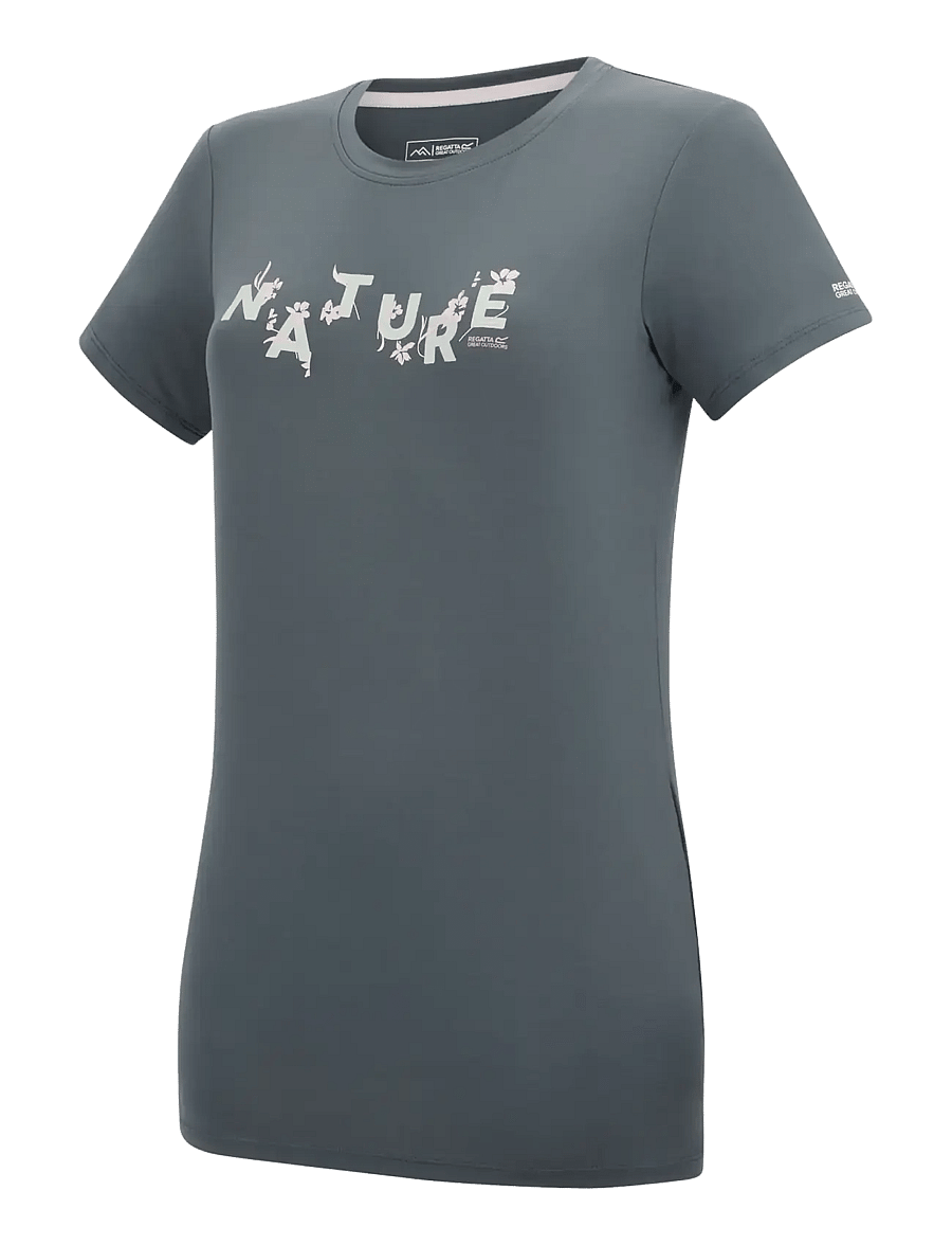 Regatta - Womens Fingal Stretch T-shirt - t-shirts - dark storm - 3
