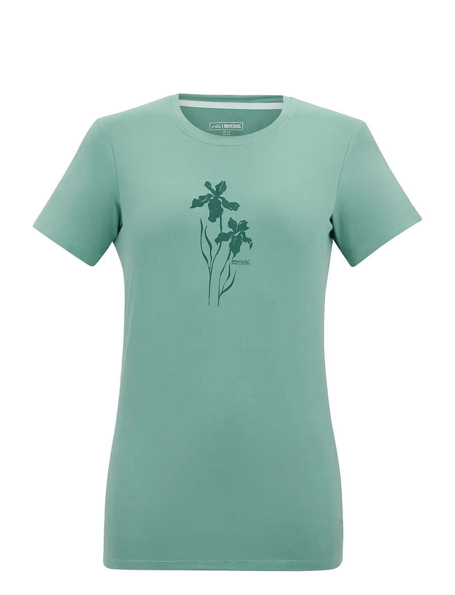 Regatta - Womens Fingal Stretch T-shirt - t-shirts - ivy moss - 1