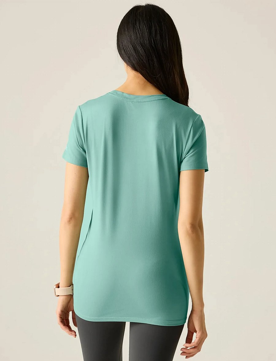 Regatta - Womens Fingal Stretch T-shirt - t-shirts - ivy moss - 4