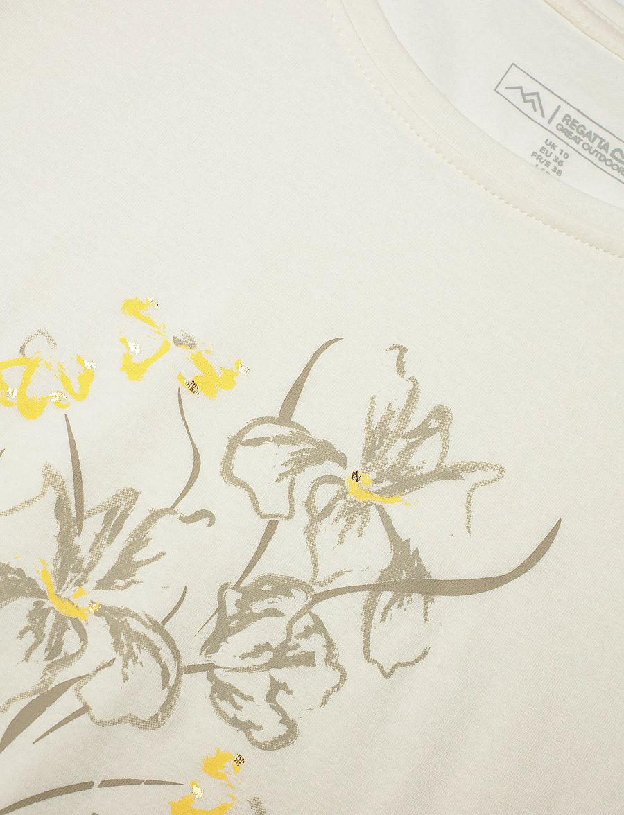 Regatta - Women's Breezed T-shirt - t-shirts - barley white - 2