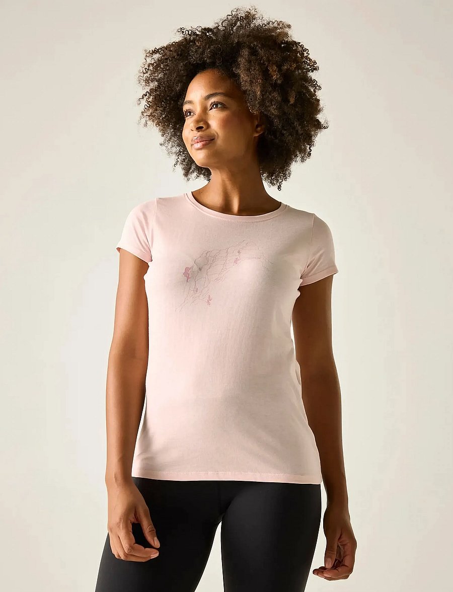 Regatta - Women's Breezed T-shirt - t-shirts - pink haze - 0
