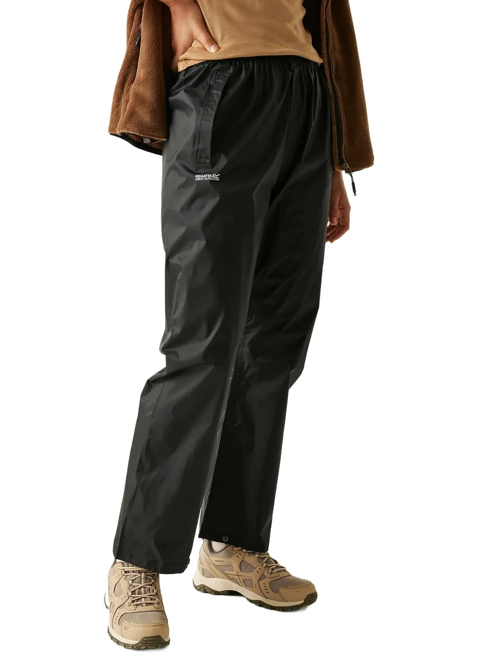 Regatta - Pack-It Overtrousers - ytterkläder - black - 0