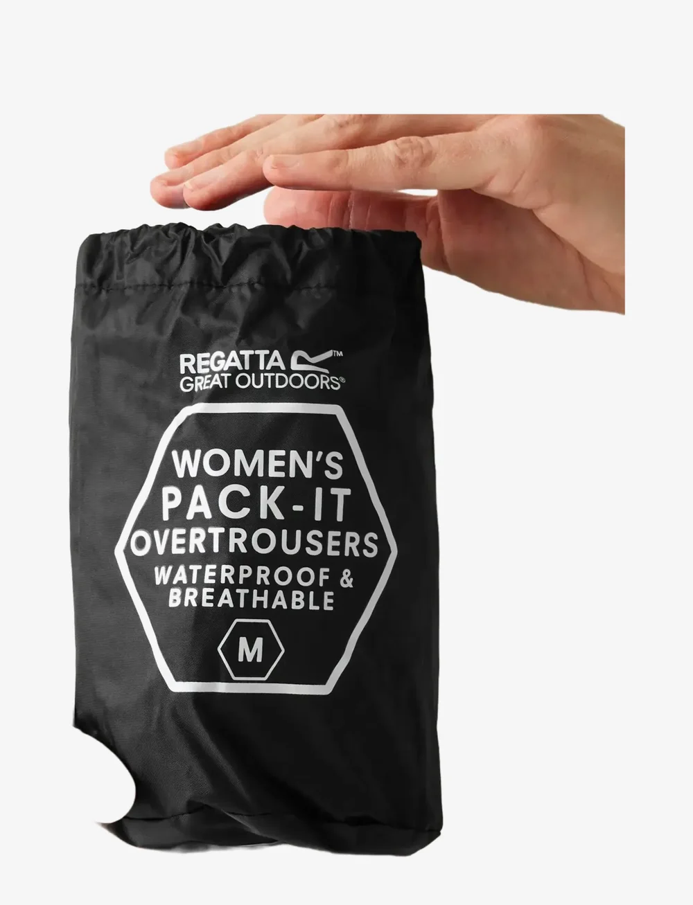 Regatta - Pack-It Overtrousers - ytterkläder - black - 3