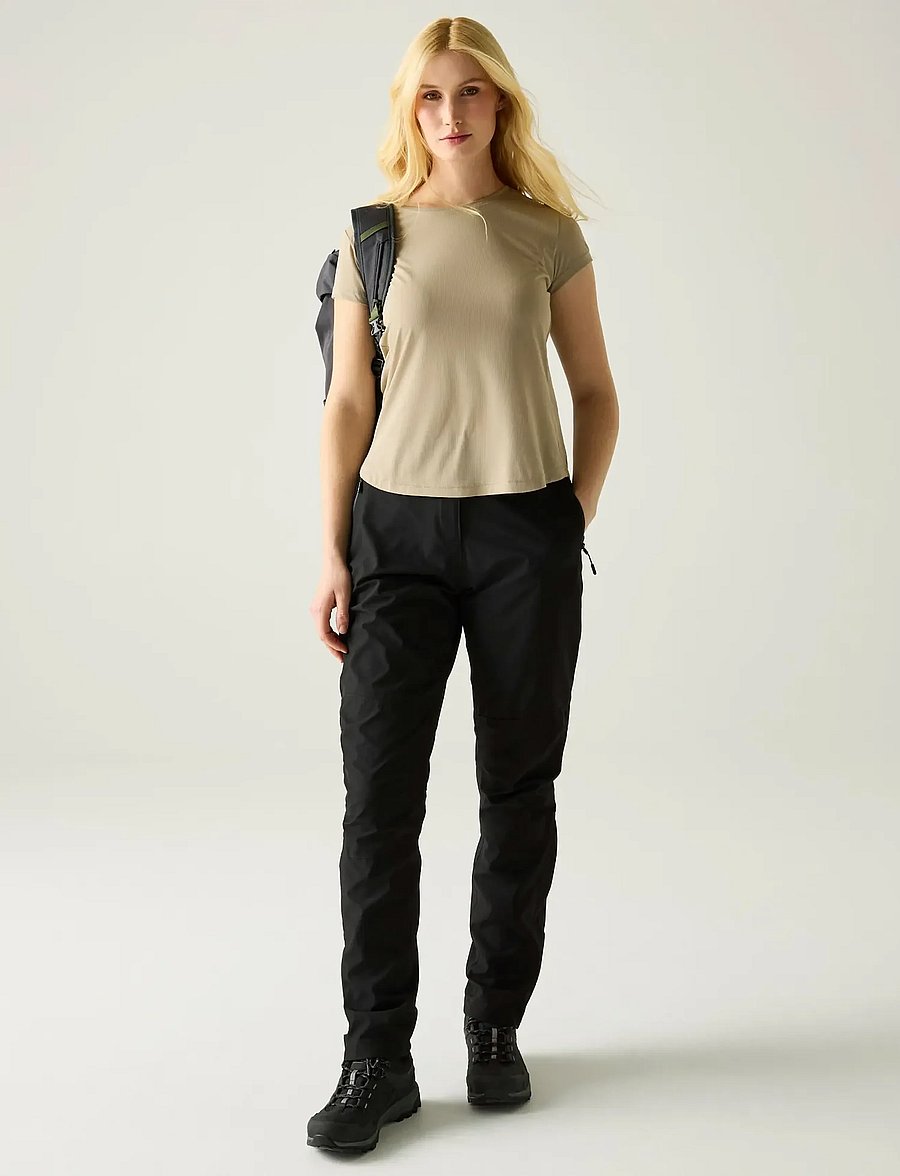 Regatta - Wmns Highton Stretch Overtrouser - fritidsbukser - black - 5