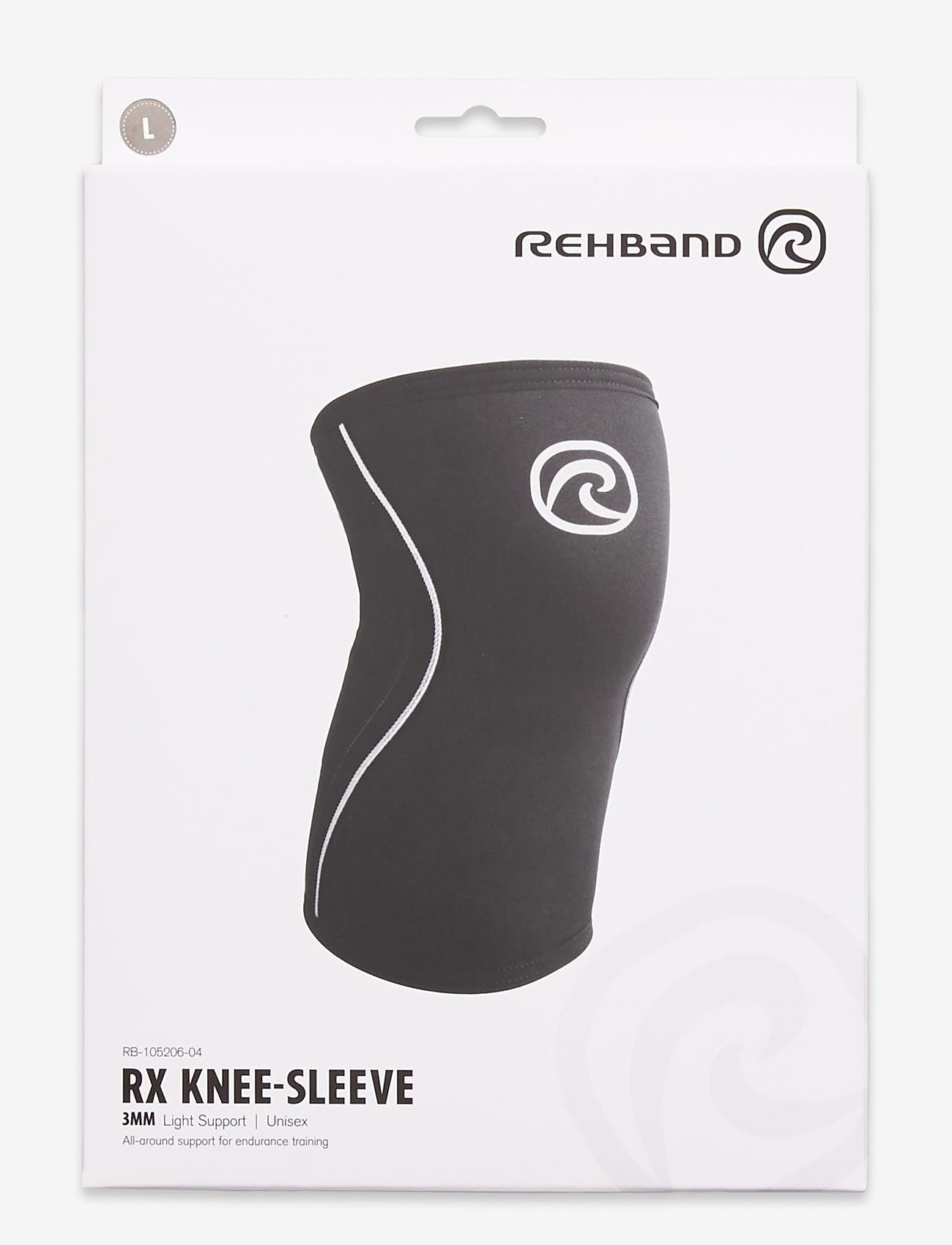 Rehband - RX Knee-Sleeve 3mm - mažiausios kainos - black - 0