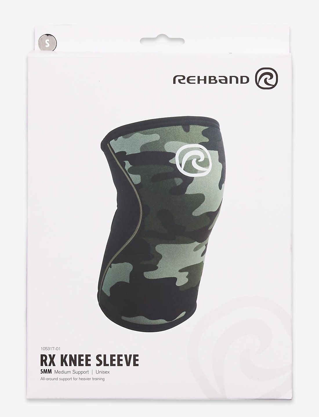 Rehband - RX Knee-Sleeve 5mm - kniestütze - black/camo - 0