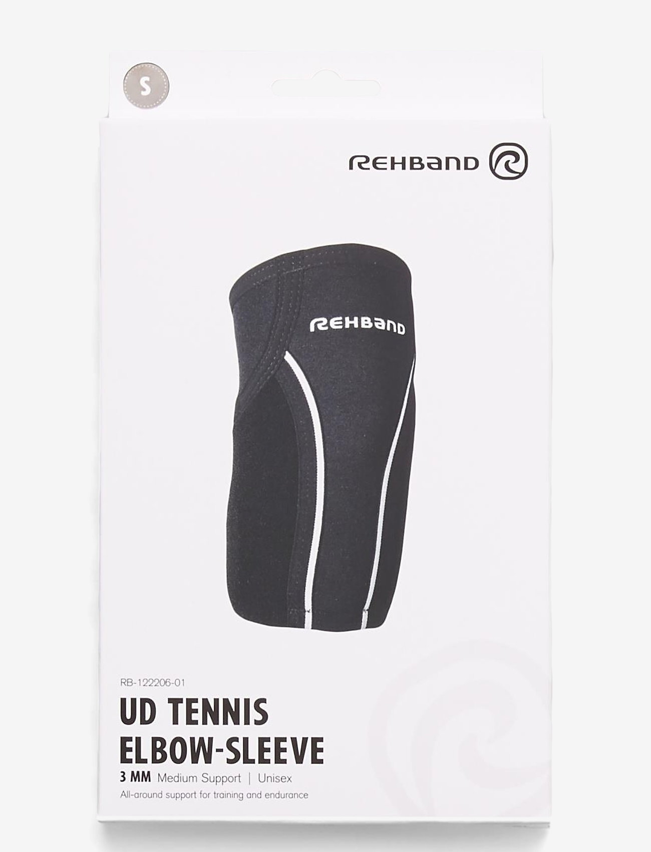 Rehband - UD Tennis Elbow-Sleeve 3mm - laagste prijzen - black - 0
