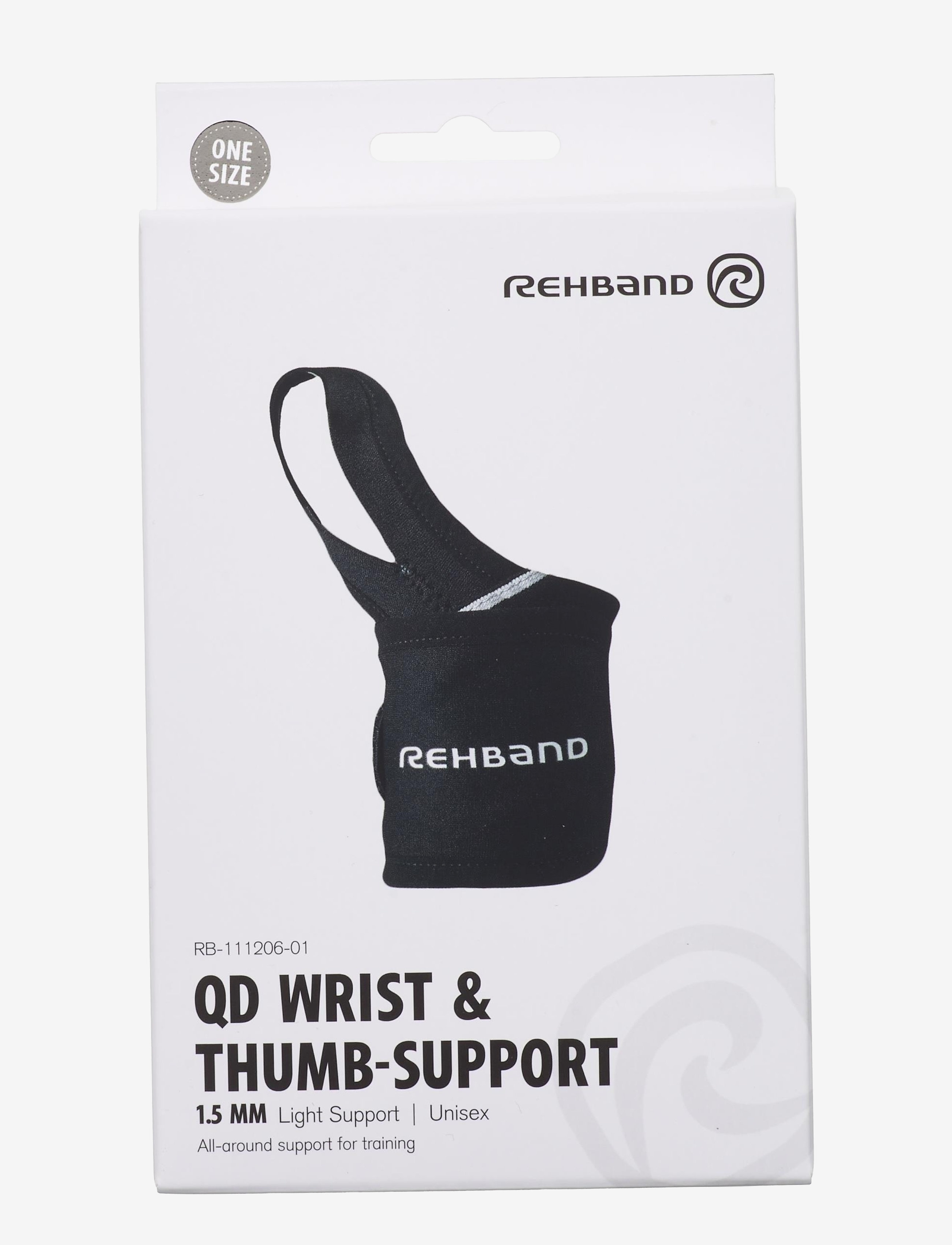 Rehband - QD Wrist & Thumb Support Black - handledsstöd - one color - 4