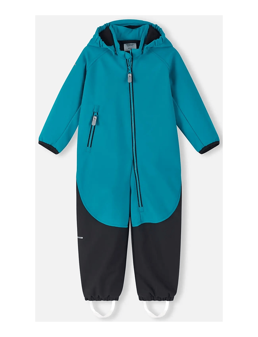 Reima - Softshell overall, Mjosa - softshell-overalls - aquatic blue - 0