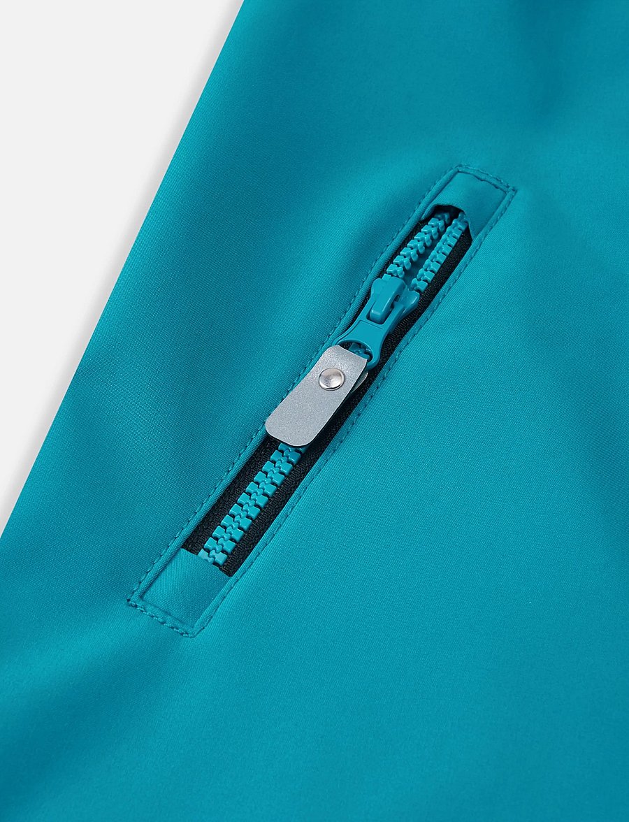 Reima - Softshell overall, Mjosa - softshell-overalls - aquatic blue - 2