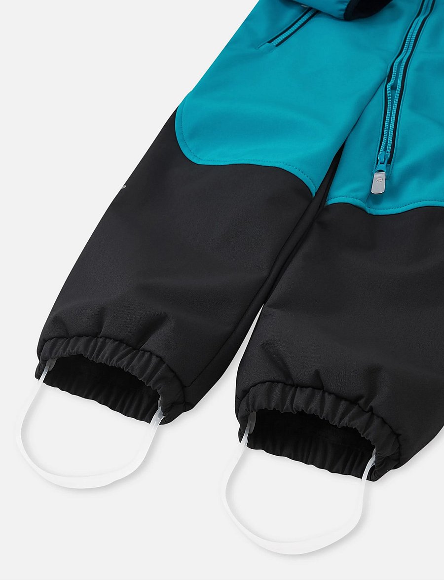 Reima - Softshell overall, Mjosa - softshell-overalls - aquatic blue - 3